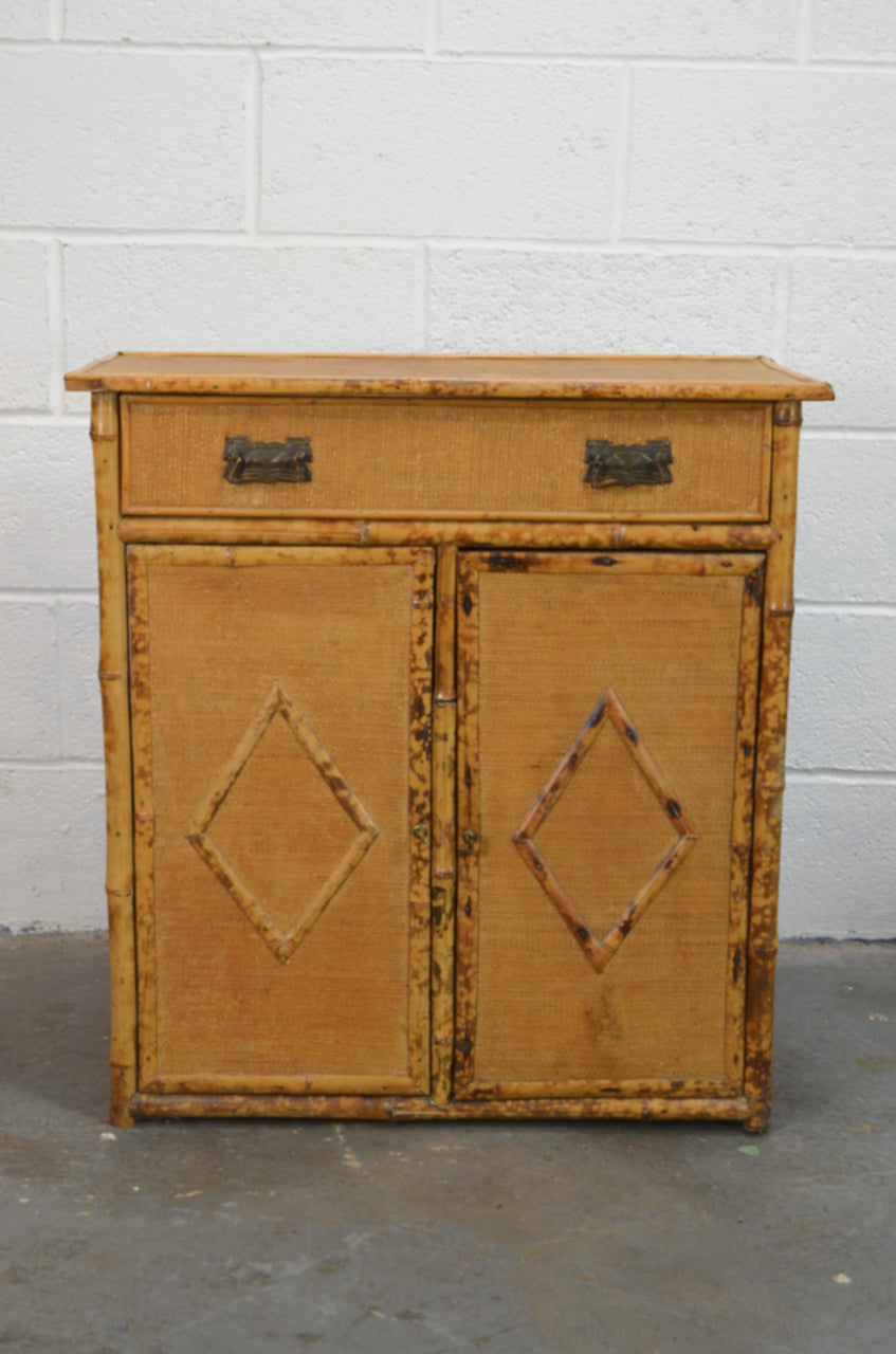 Antique Aesthetic Movement Bamboo Cupboard