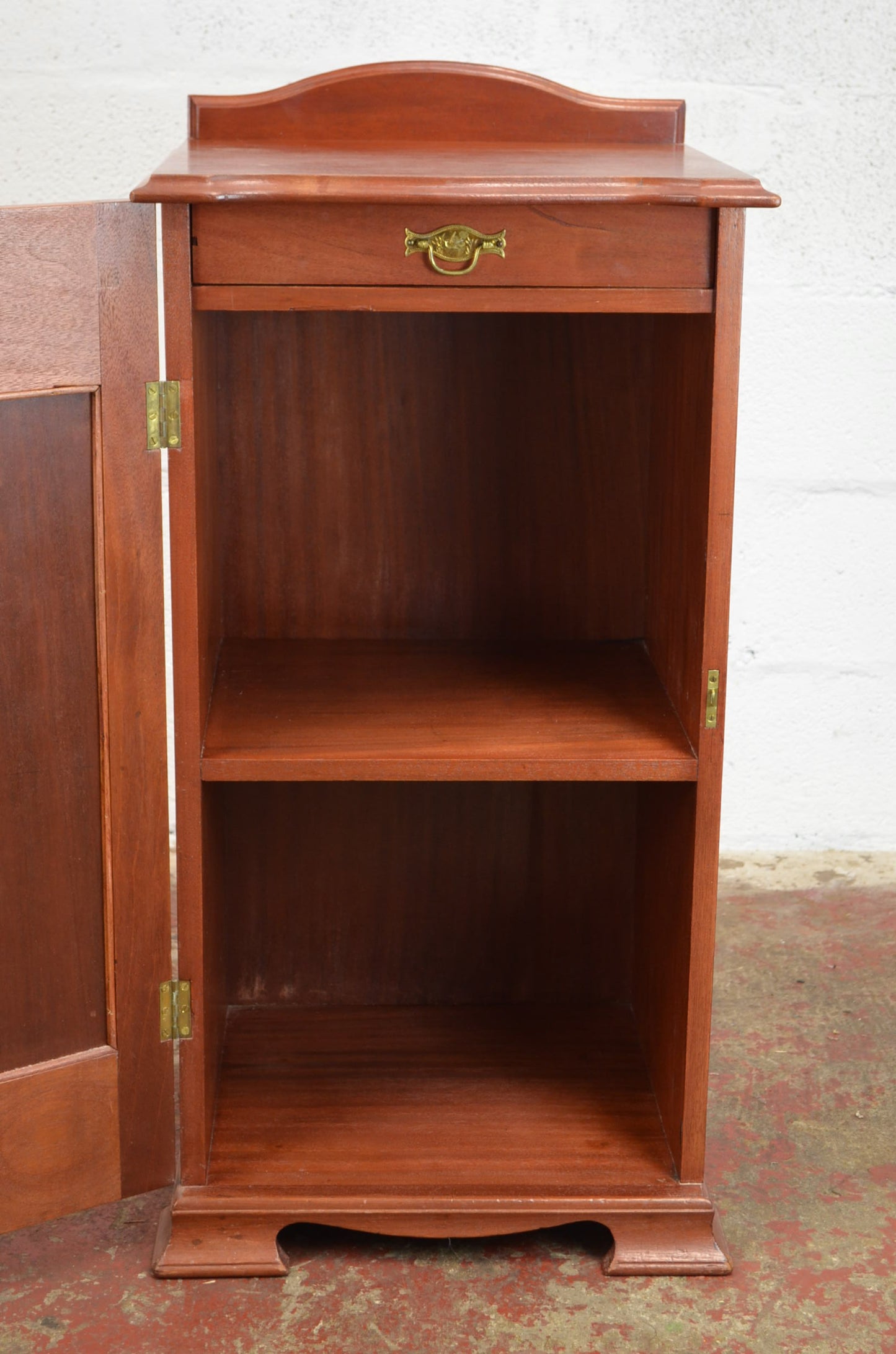 An Art Nouveau Side Cupboard With Flower Door