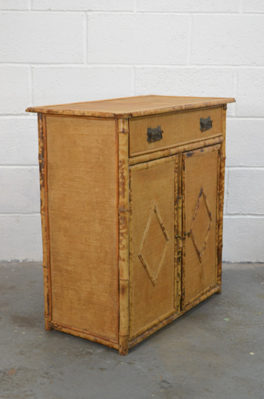 Antique Aesthetic Movement Bamboo Cupboard