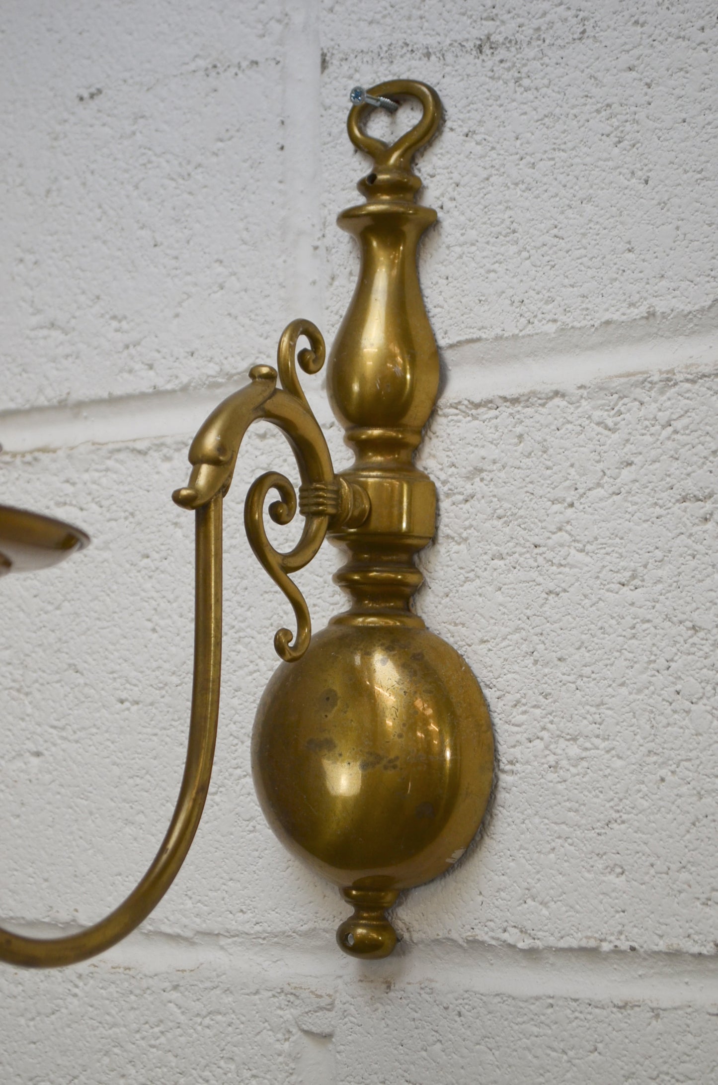 Vintage Dutch Brass Wall Sconces