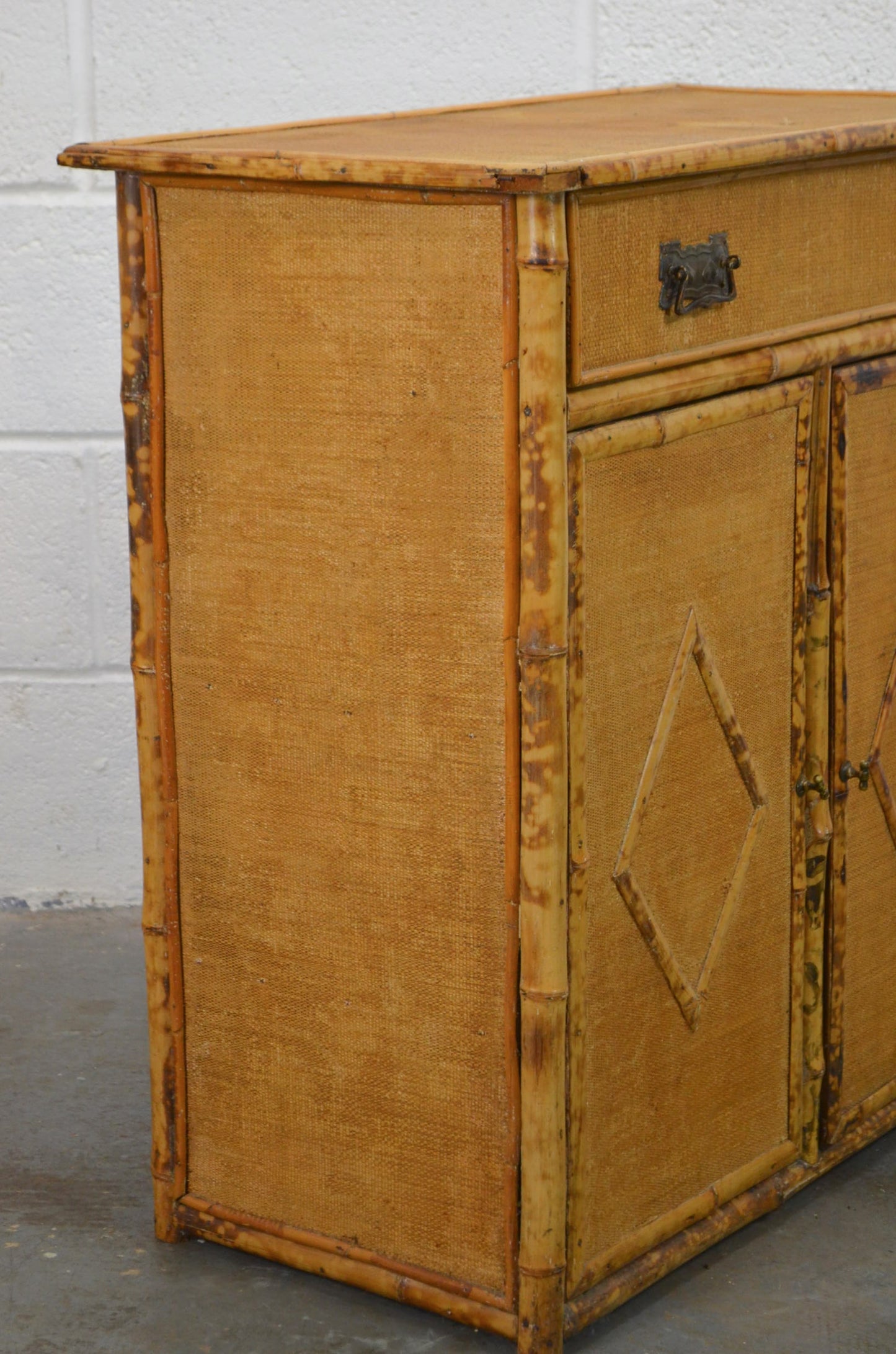 Antique Aesthetic Movement Bamboo Cupboard