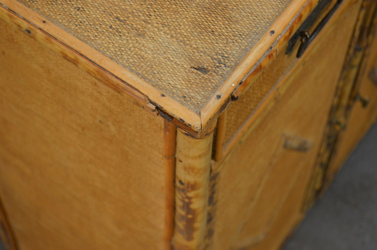 Antique Aesthetic Movement Bamboo Cupboard