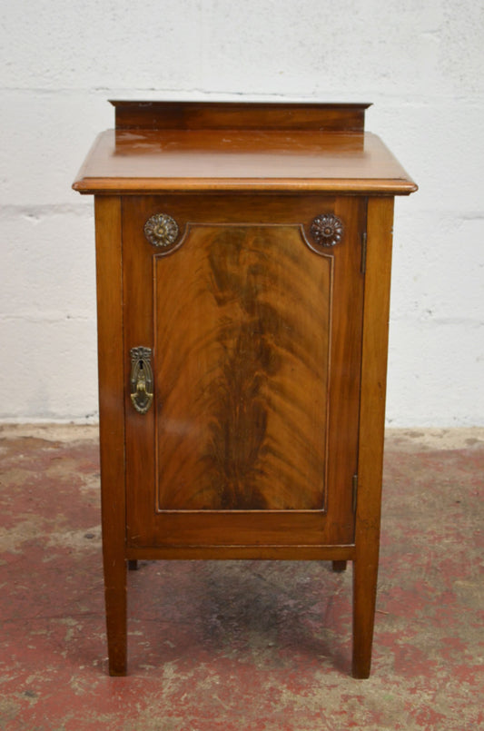 An Edwardian Mahogany Bedside Cabinet
