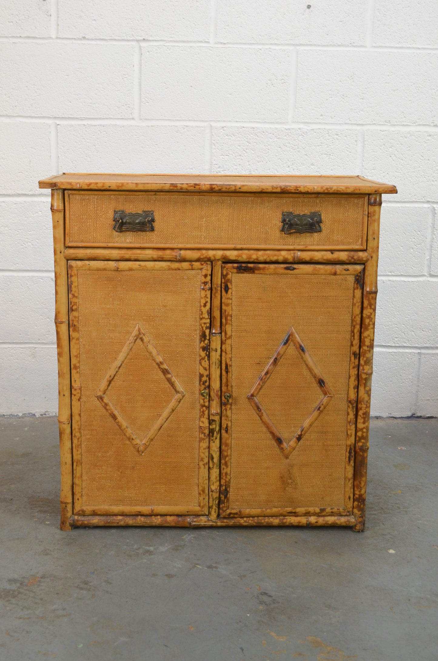 Antique Aesthetic Movement Bamboo Cupboard