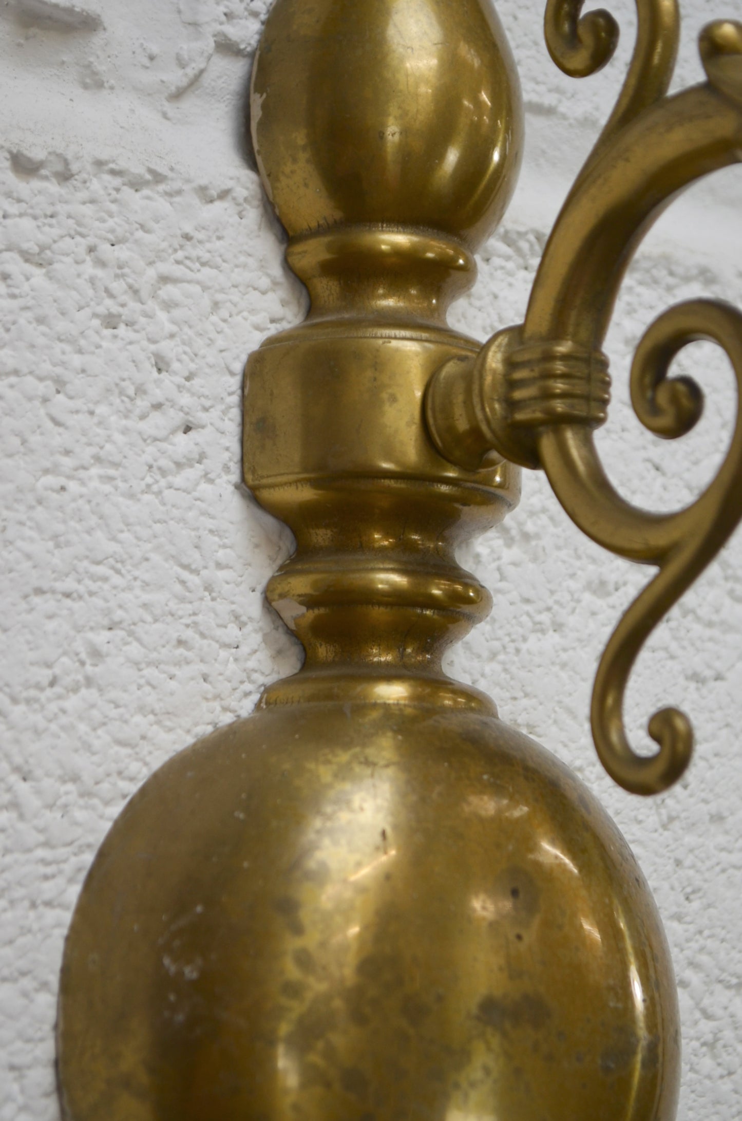 Vintage Dutch Brass Wall Sconces