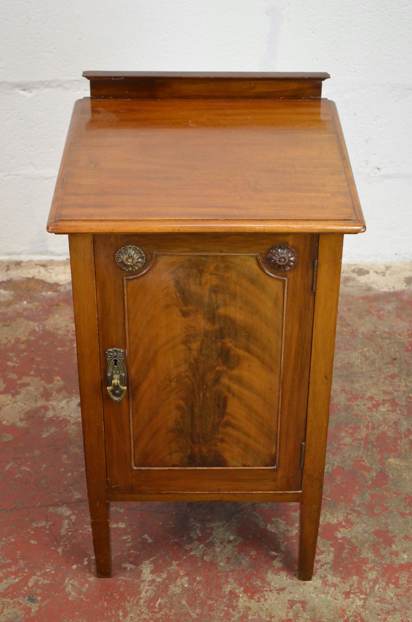 An Edwardian Mahogany Bedside Cabinet