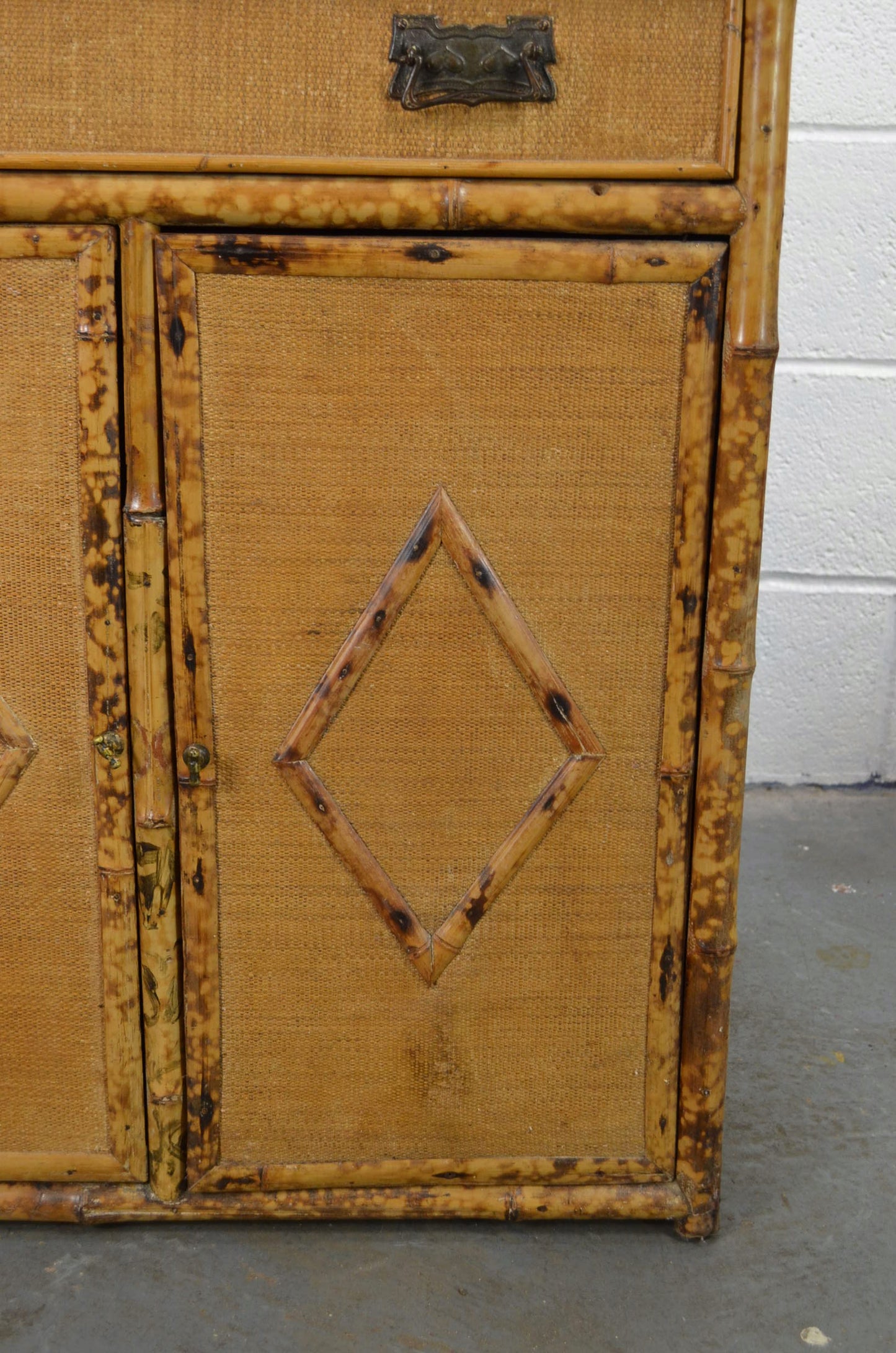 Antique Aesthetic Movement Bamboo Cupboard