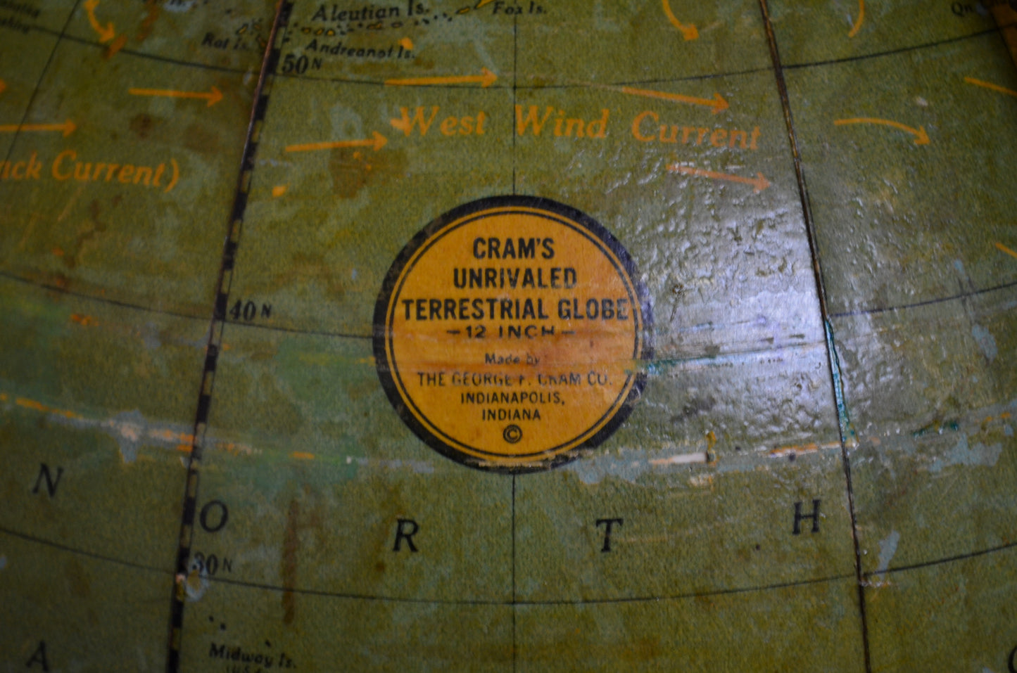 Vintage Globe by Cram's