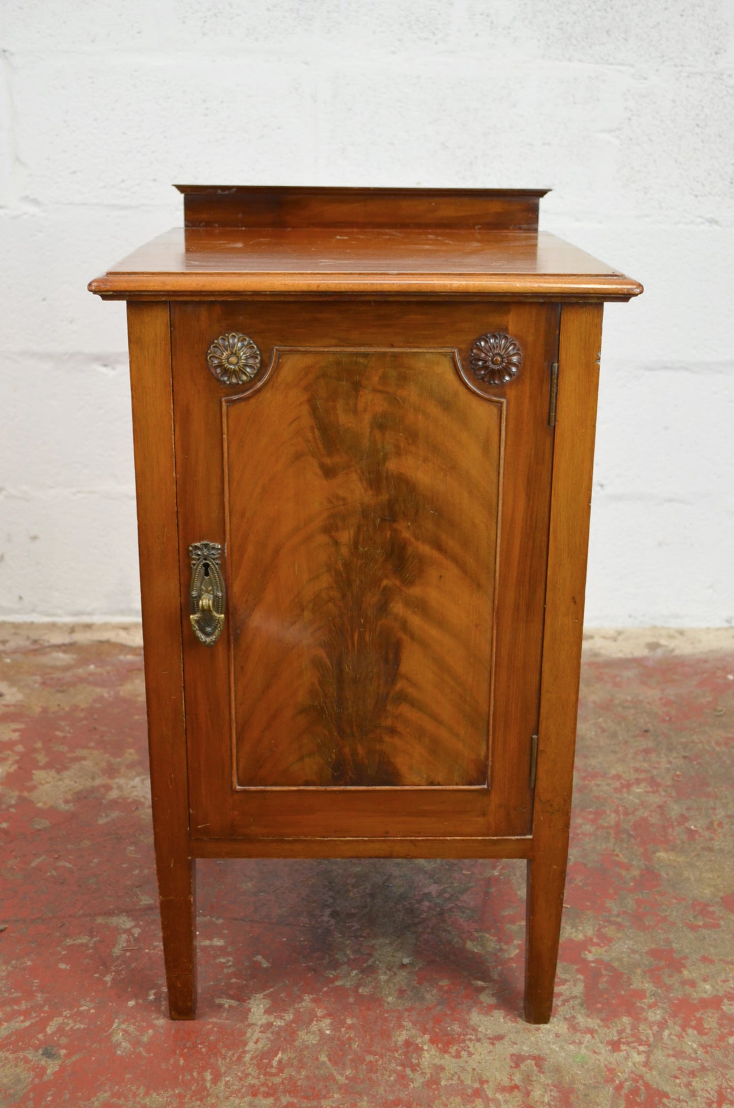 An Edwardian Mahogany Bedside Cabinet