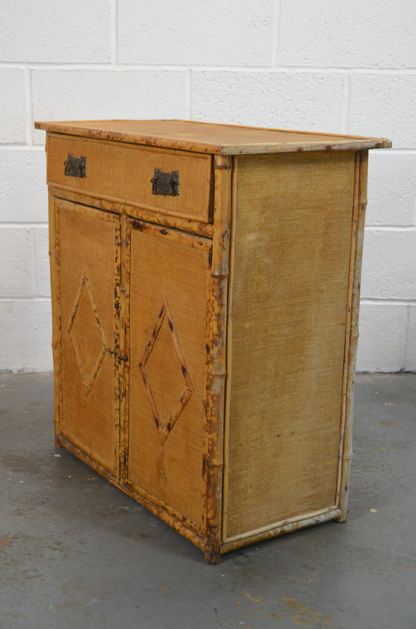 Antique Aesthetic Movement Bamboo Cupboard