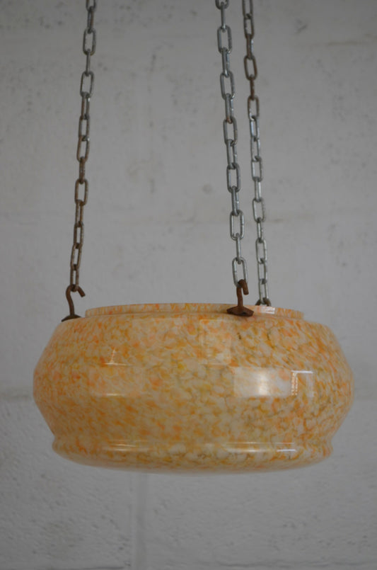 Near Pair Of Vintage Ceiling Pendant Lights (fly catcher)