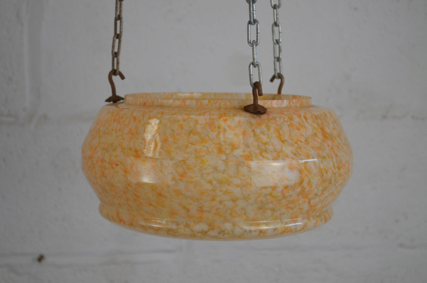 Near Pair Of Vintage Ceiling Pendant Lights (fly catcher)