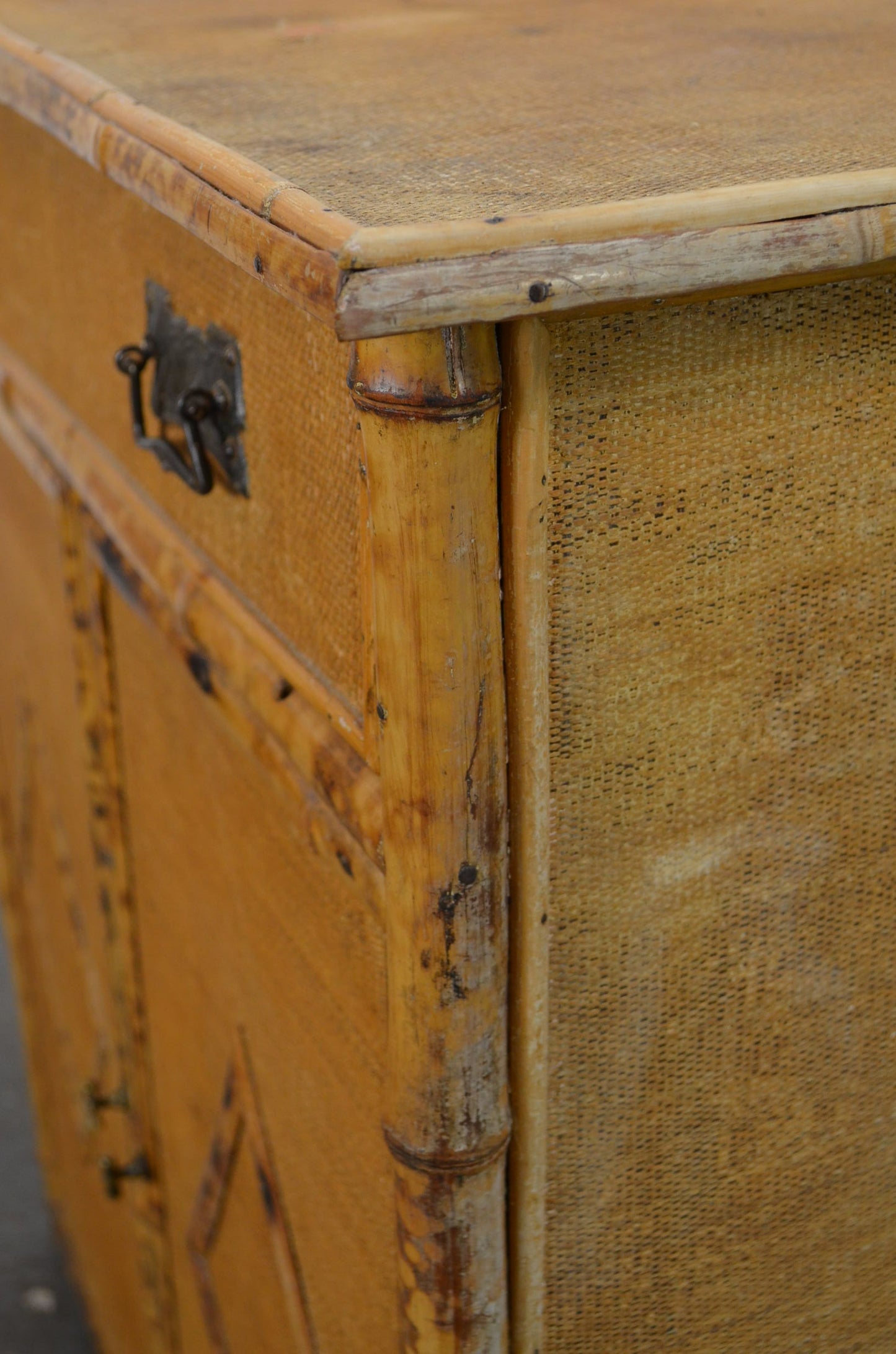 Antique Aesthetic Movement Bamboo Cupboard