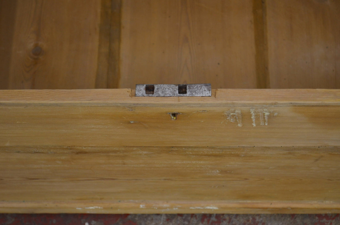 Antique Stripped Pine Blanket Box Storage