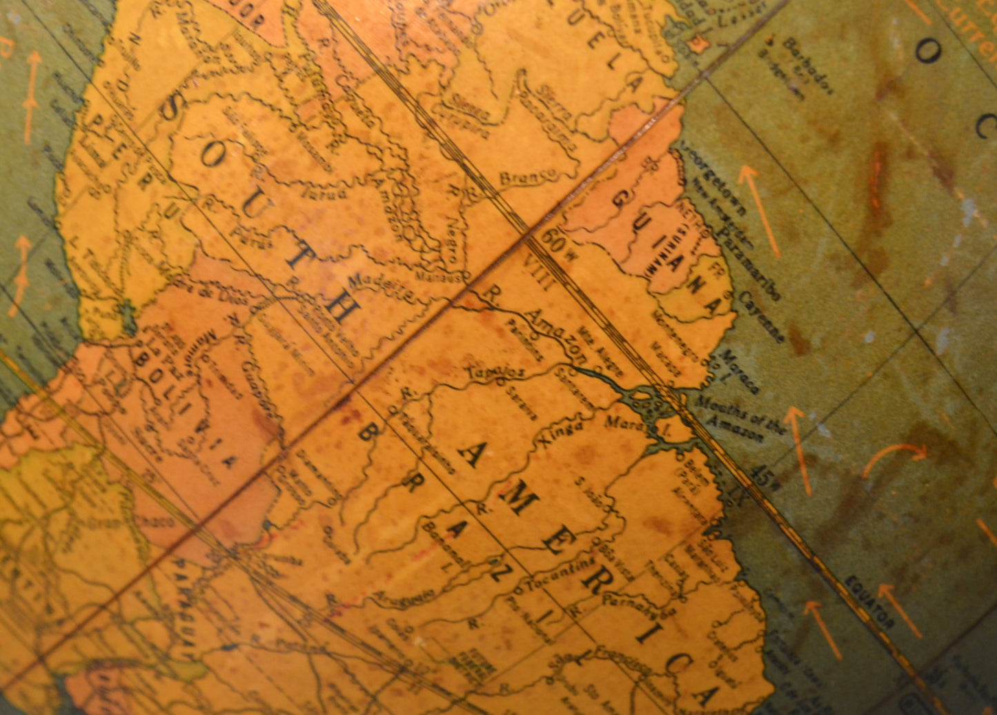 Vintage Globe by Cram's