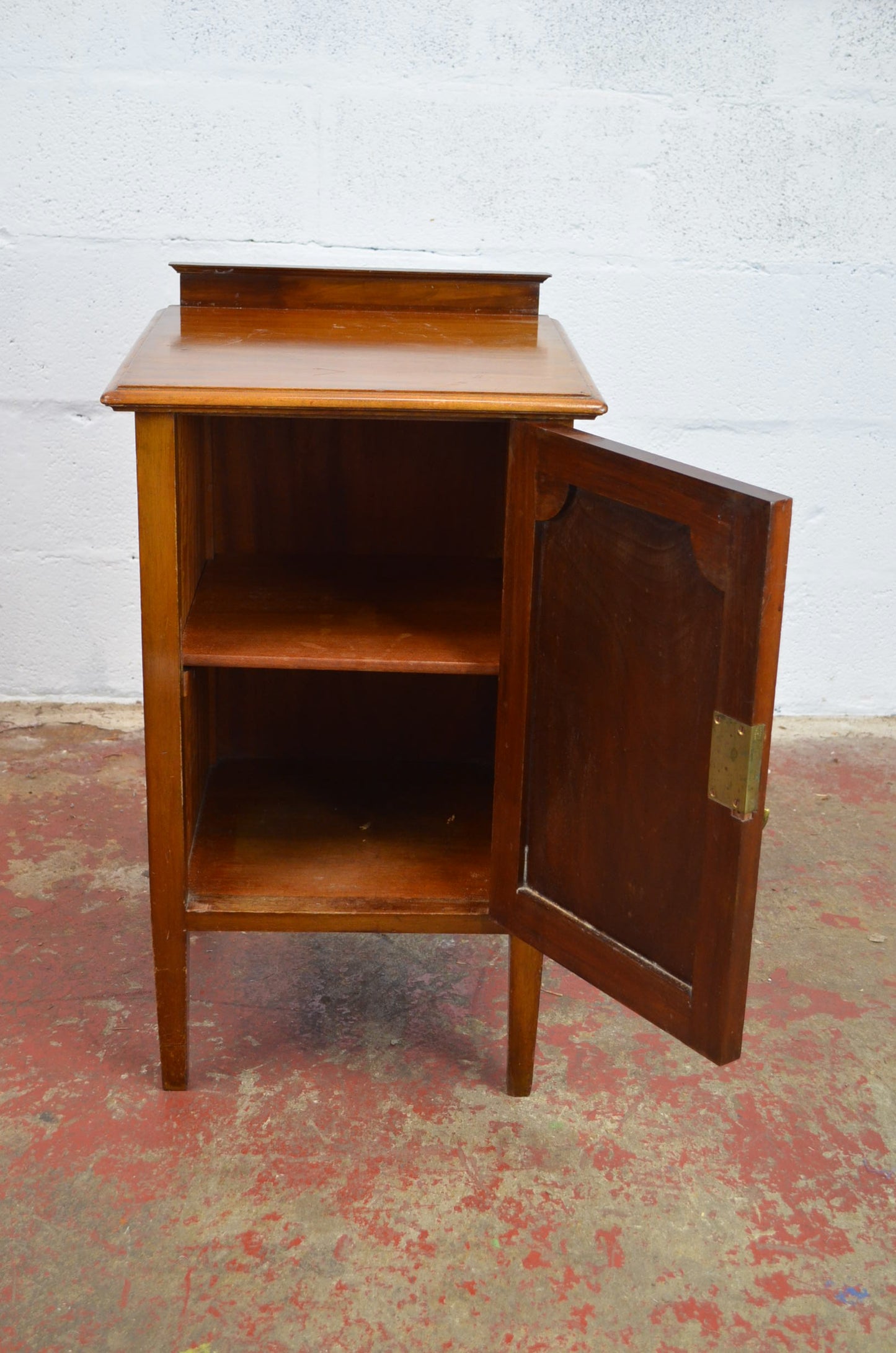 An Edwardian Mahogany Bedside Cabinet