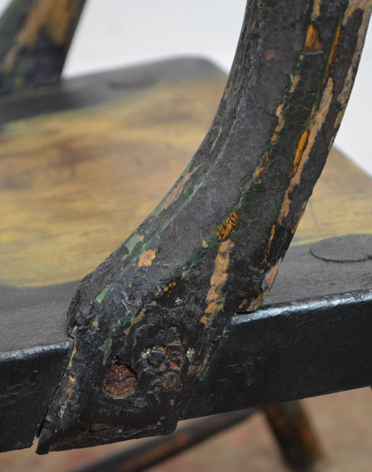 A Primitive 19th Century Elm & Ash Armchair