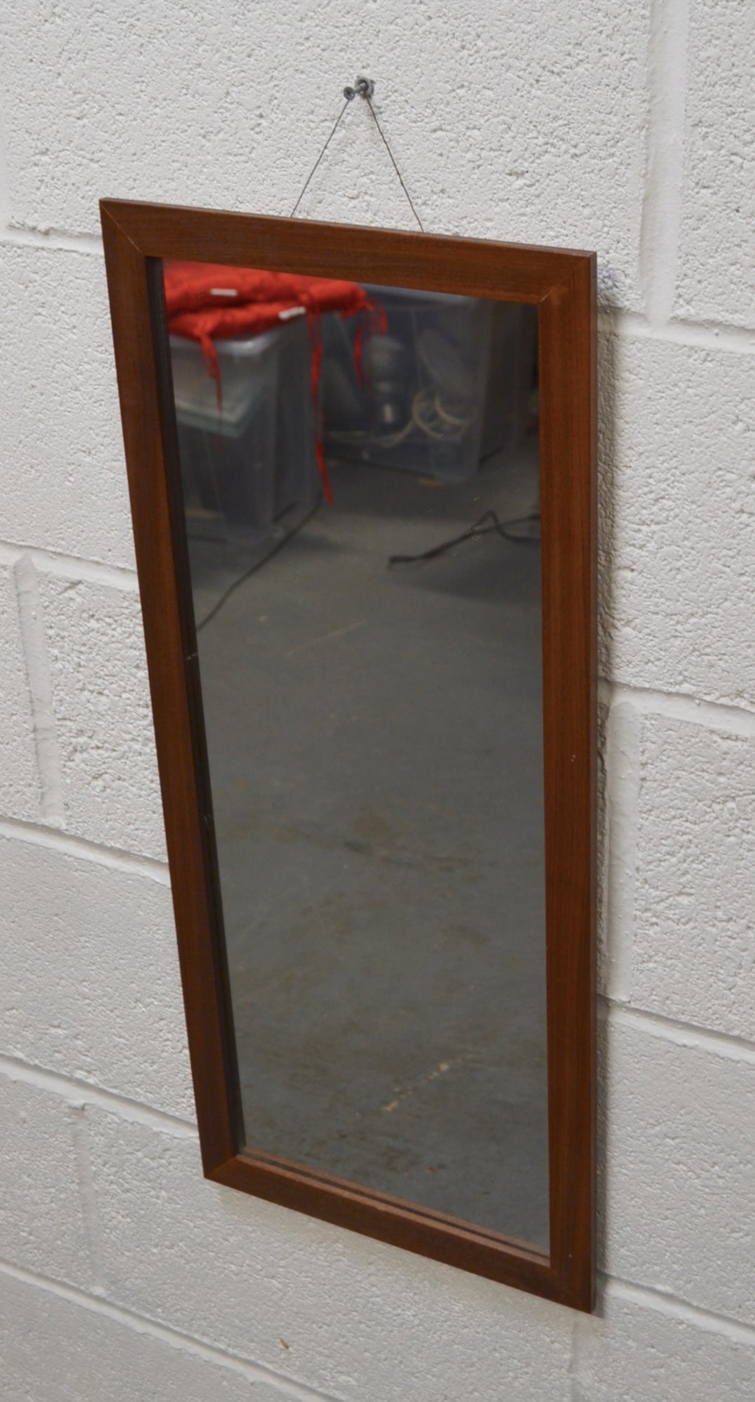 Vintage Teak Wall Mirror