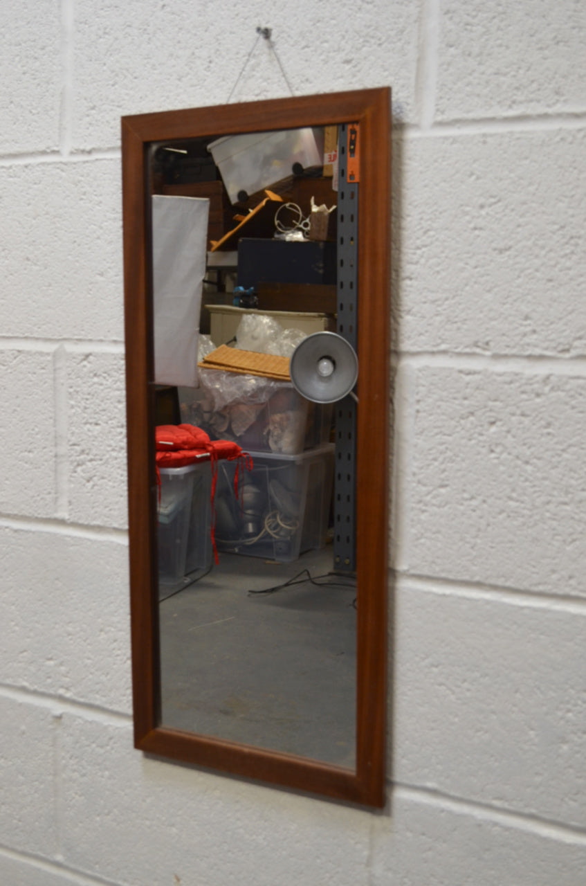 Vintage Teak Wall Mirror