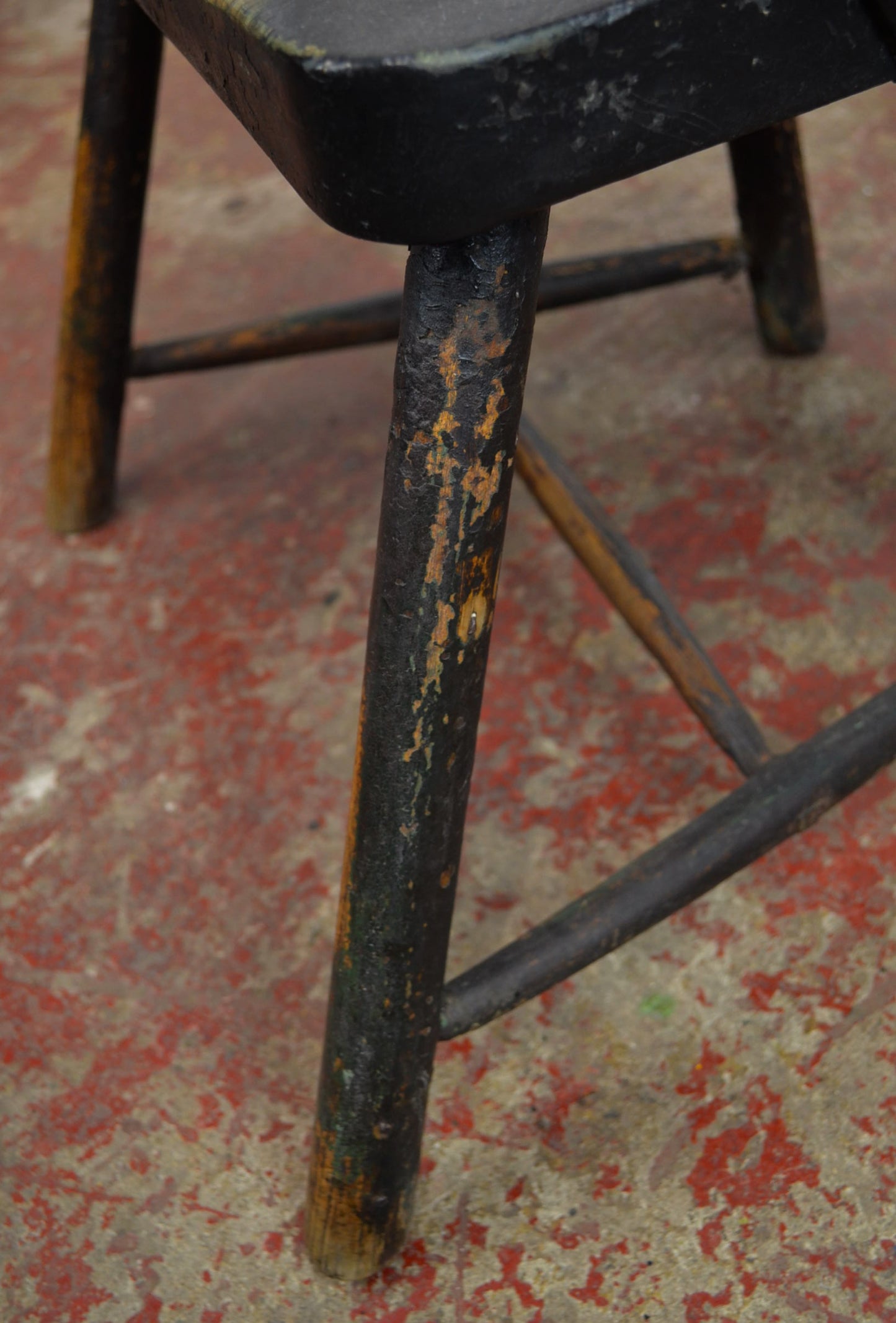 A Primitive 19th Century Elm & Ash Armchair