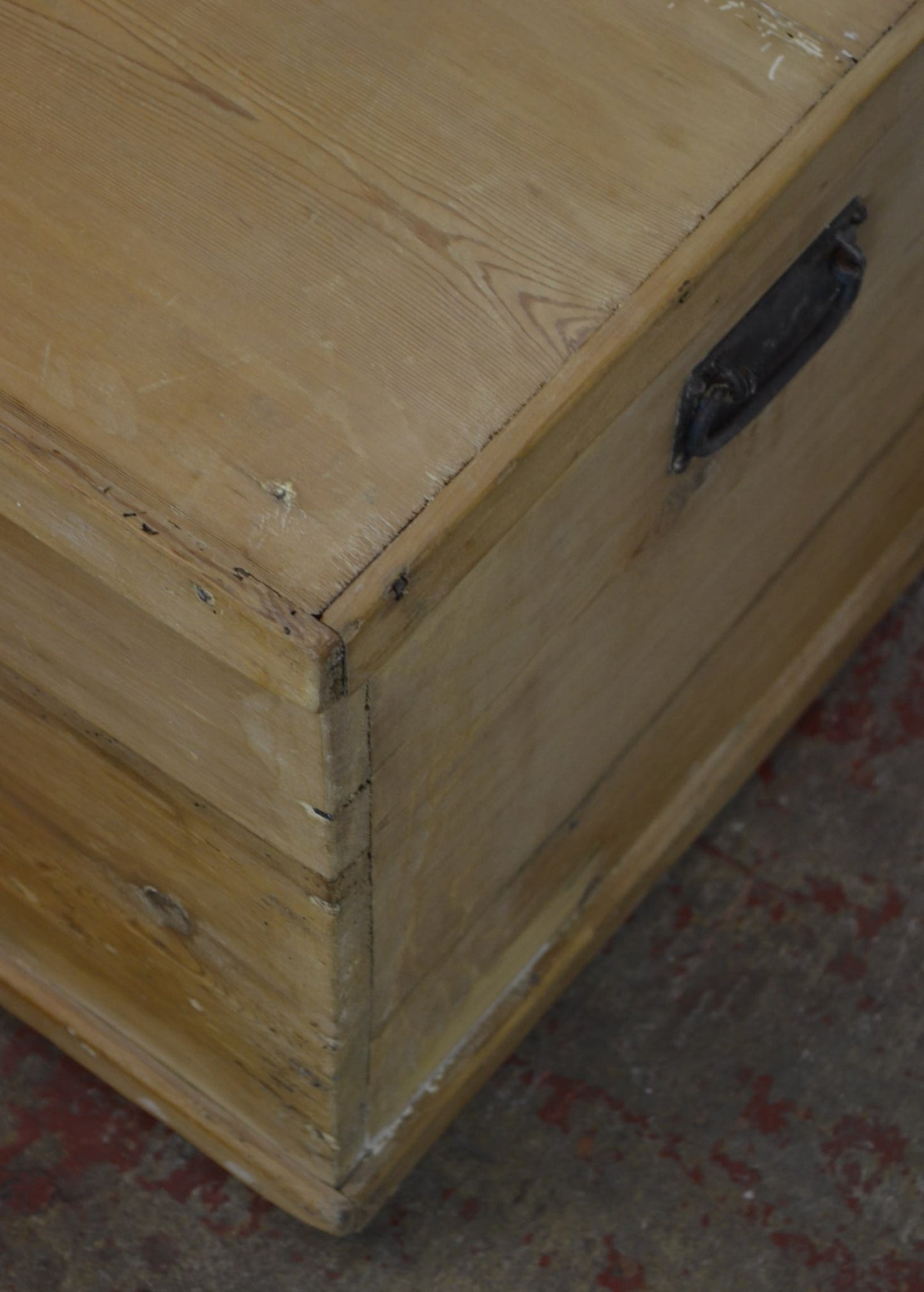 Antique Stripped Pine Blanket Box Storage