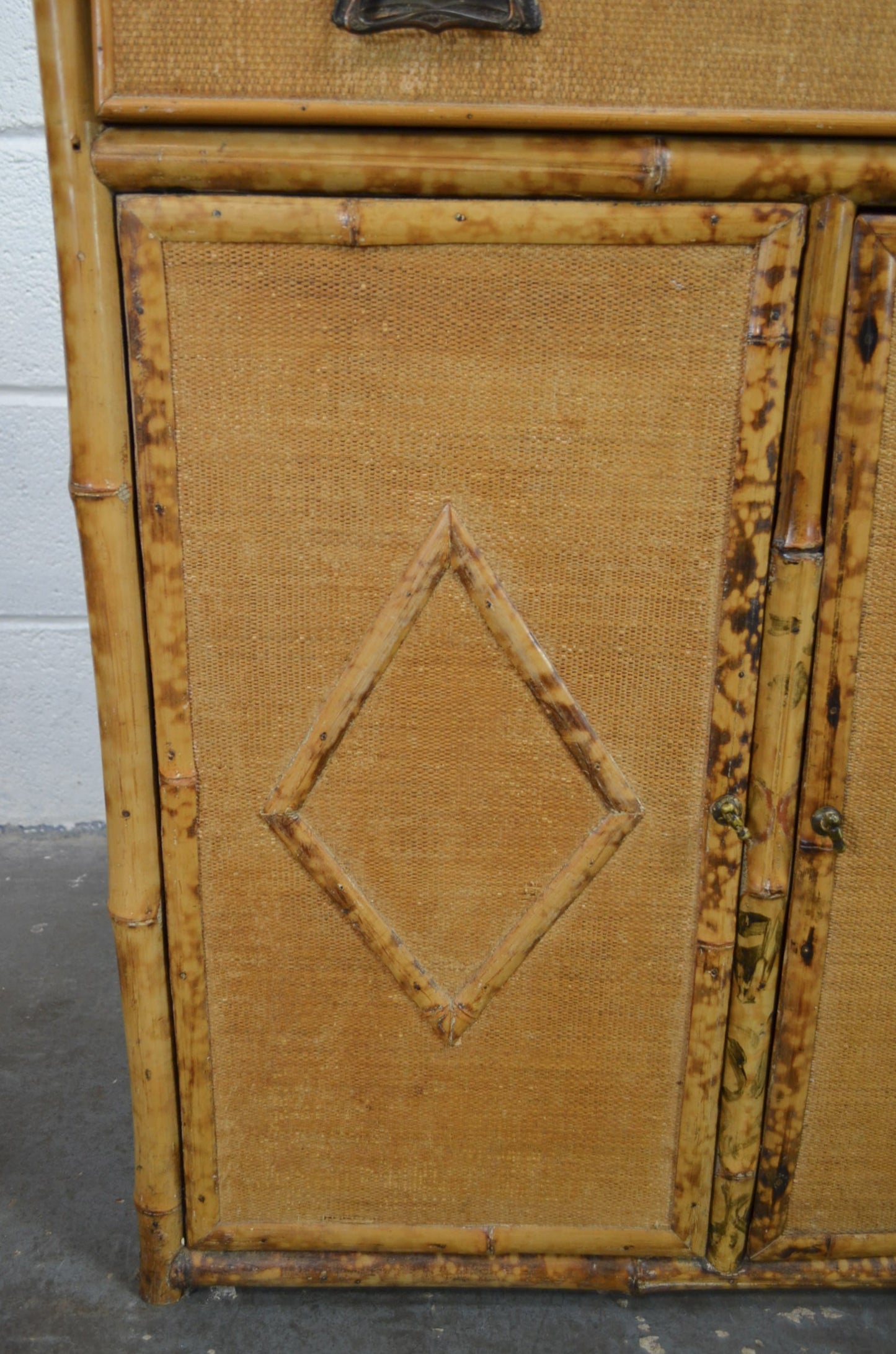 Antique Aesthetic Movement Bamboo Cupboard