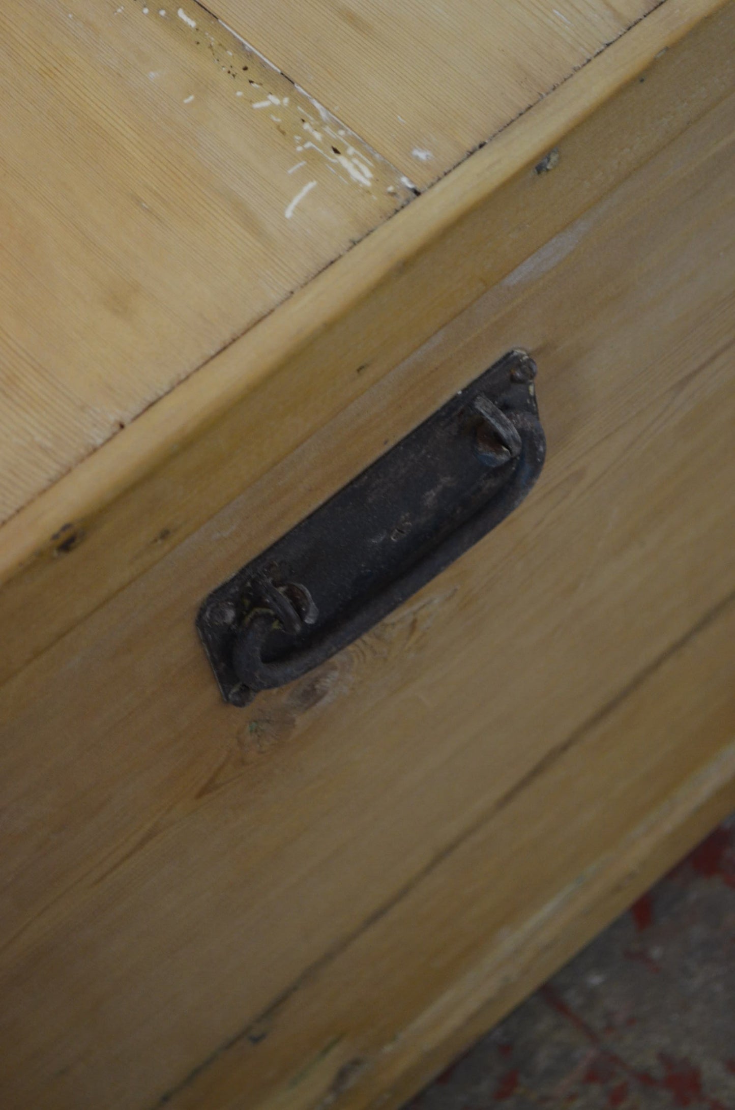 Antique Stripped Pine Blanket Box Storage