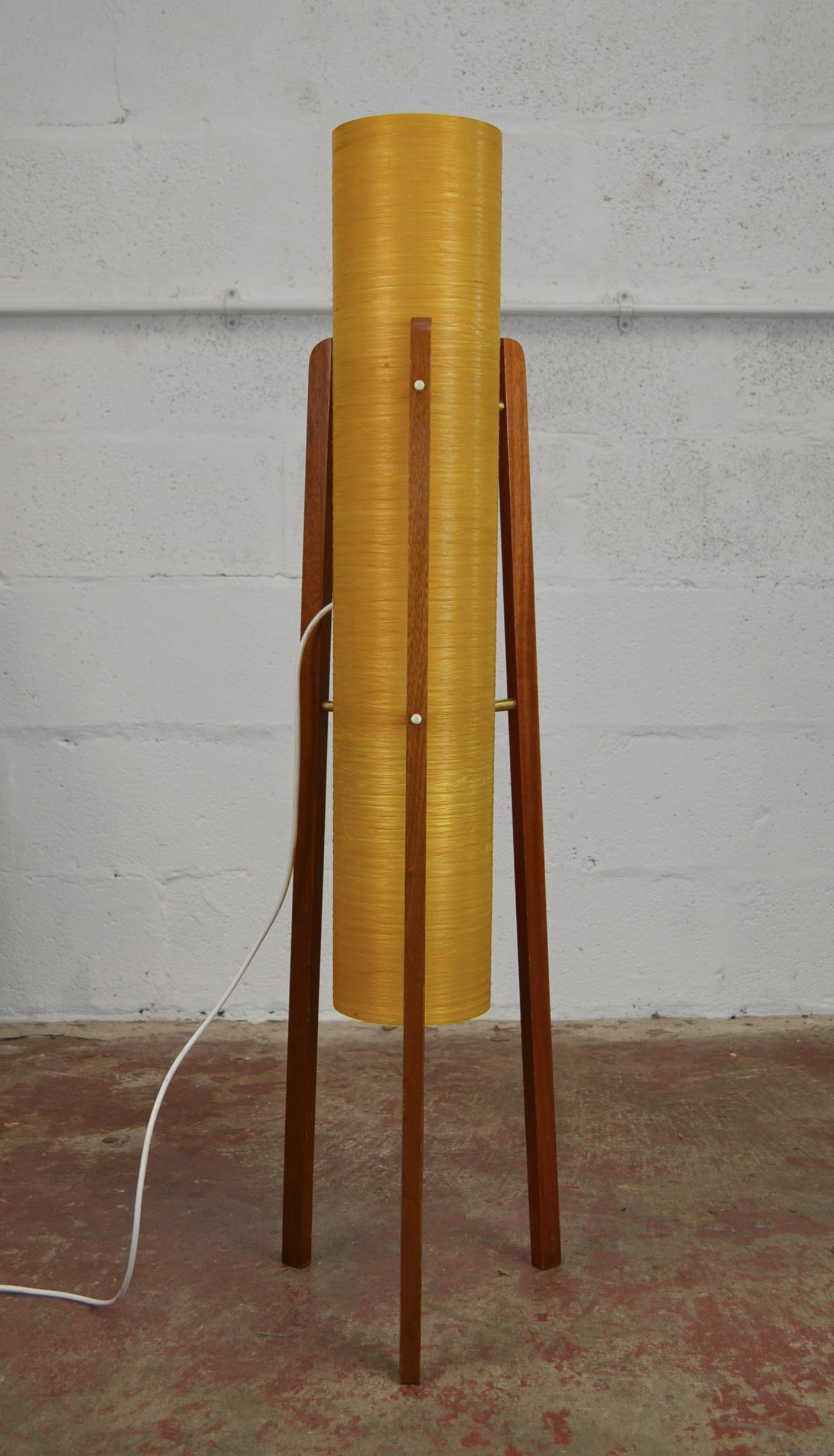 A Real Vintage Mid 20th Century 'Rocket' Tripod Floor Lamp