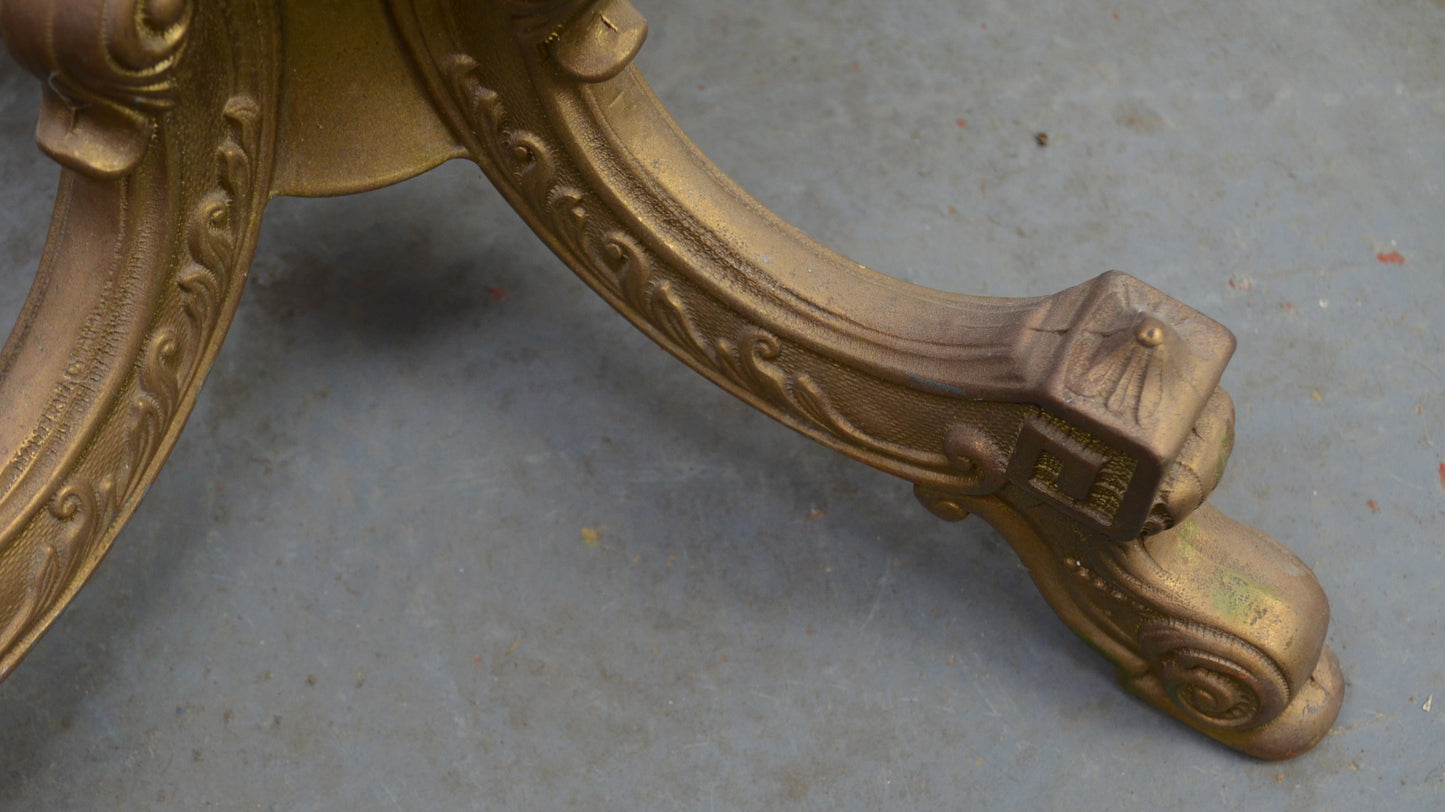 Vintage Ornate Brass Coat Stand