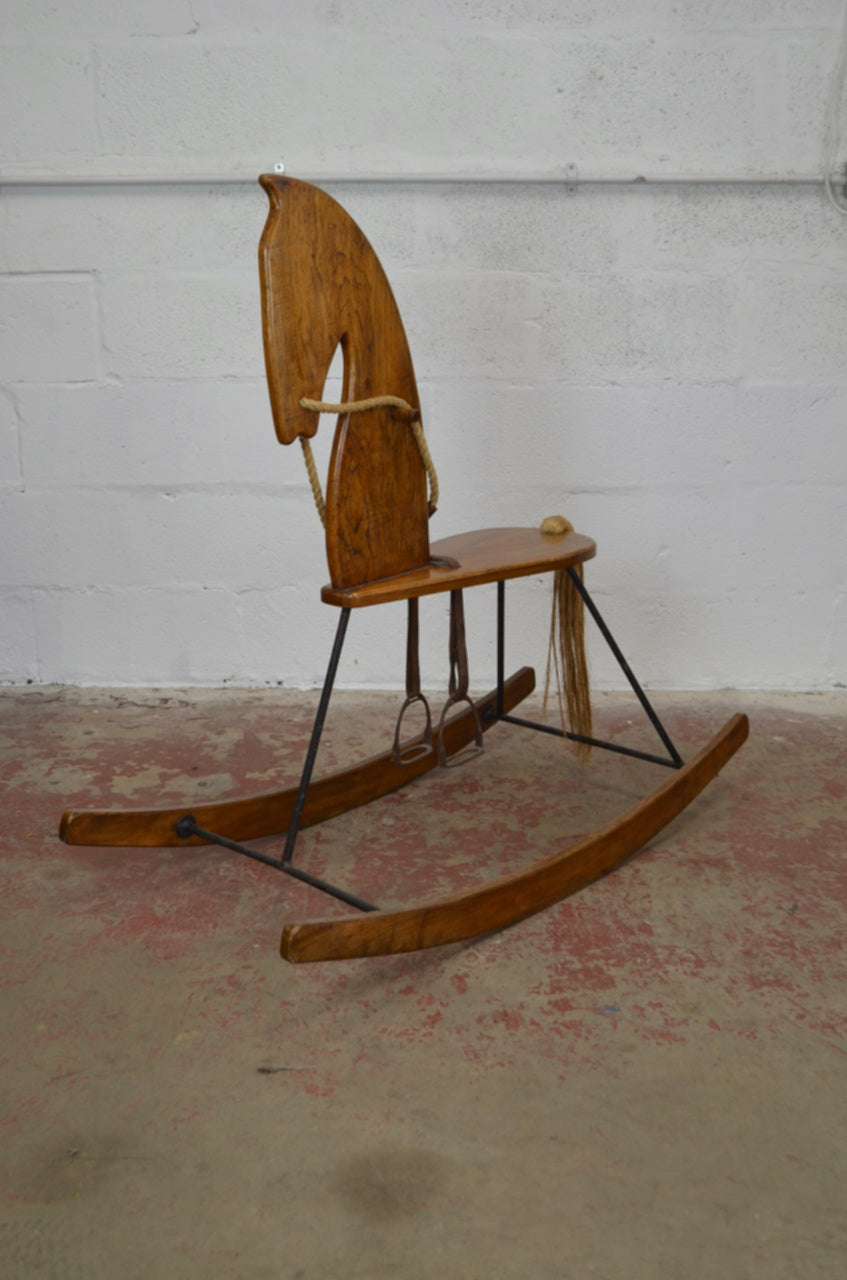 Vintage Mid Century Rocking Horse