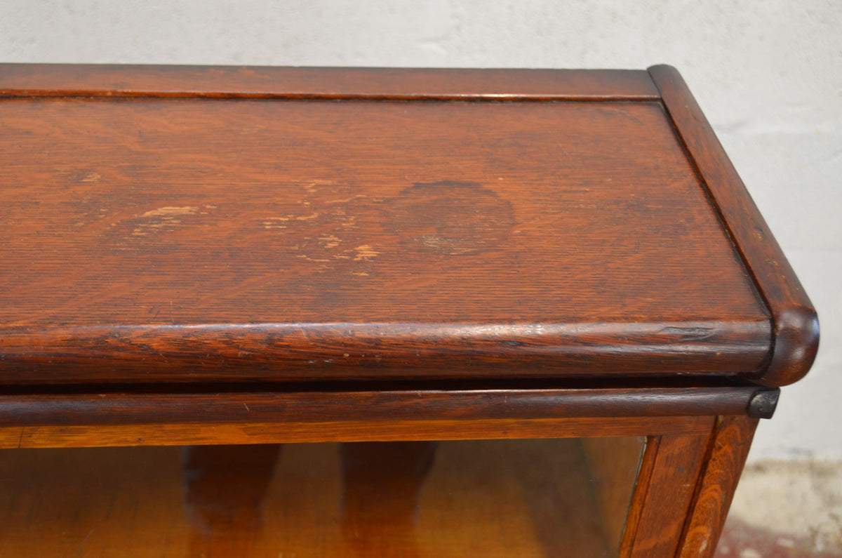 Antique Globe Wernicke Bookcase Three Shelves