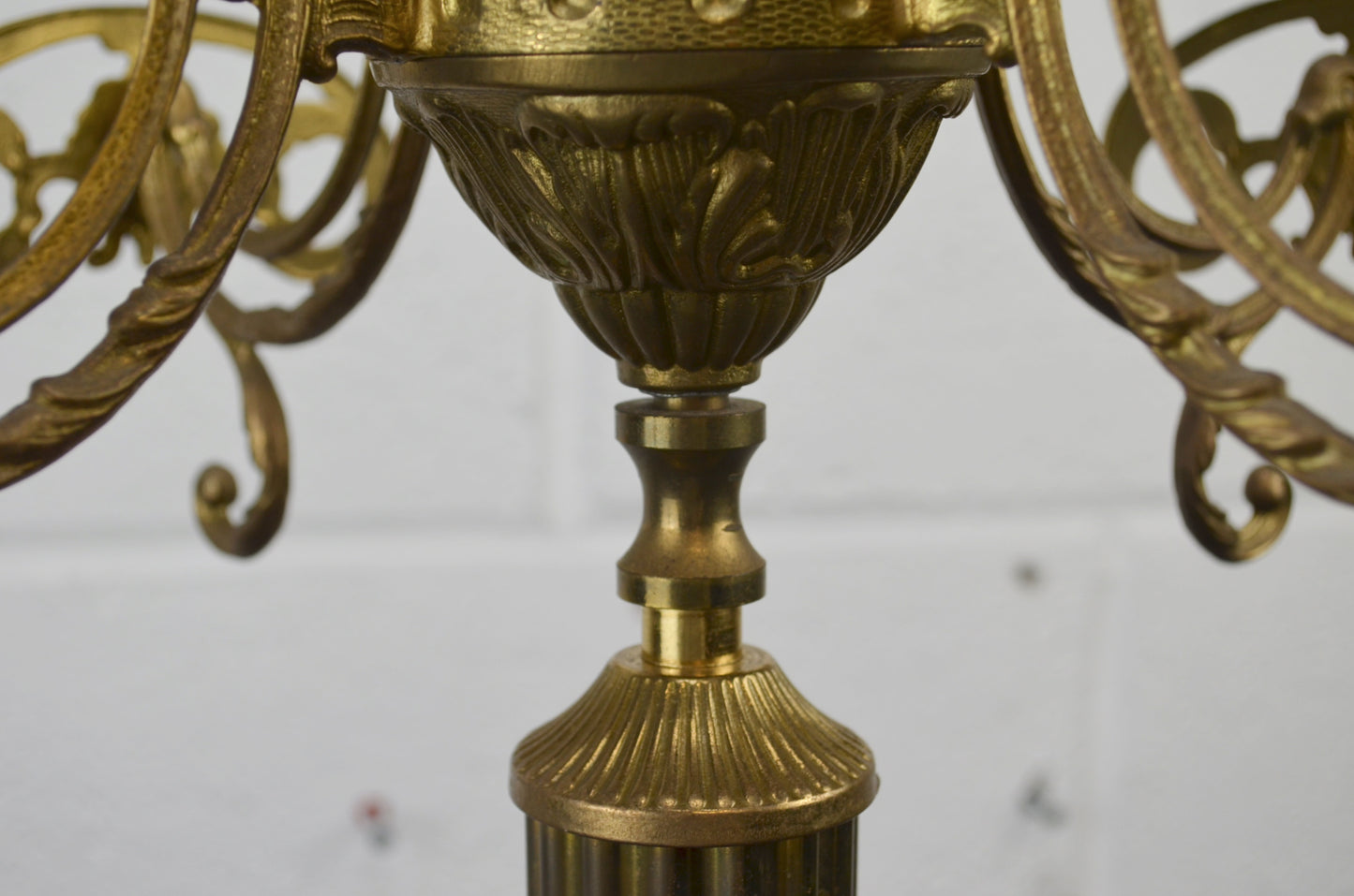 Vintage Ornate Brass Coat Stand