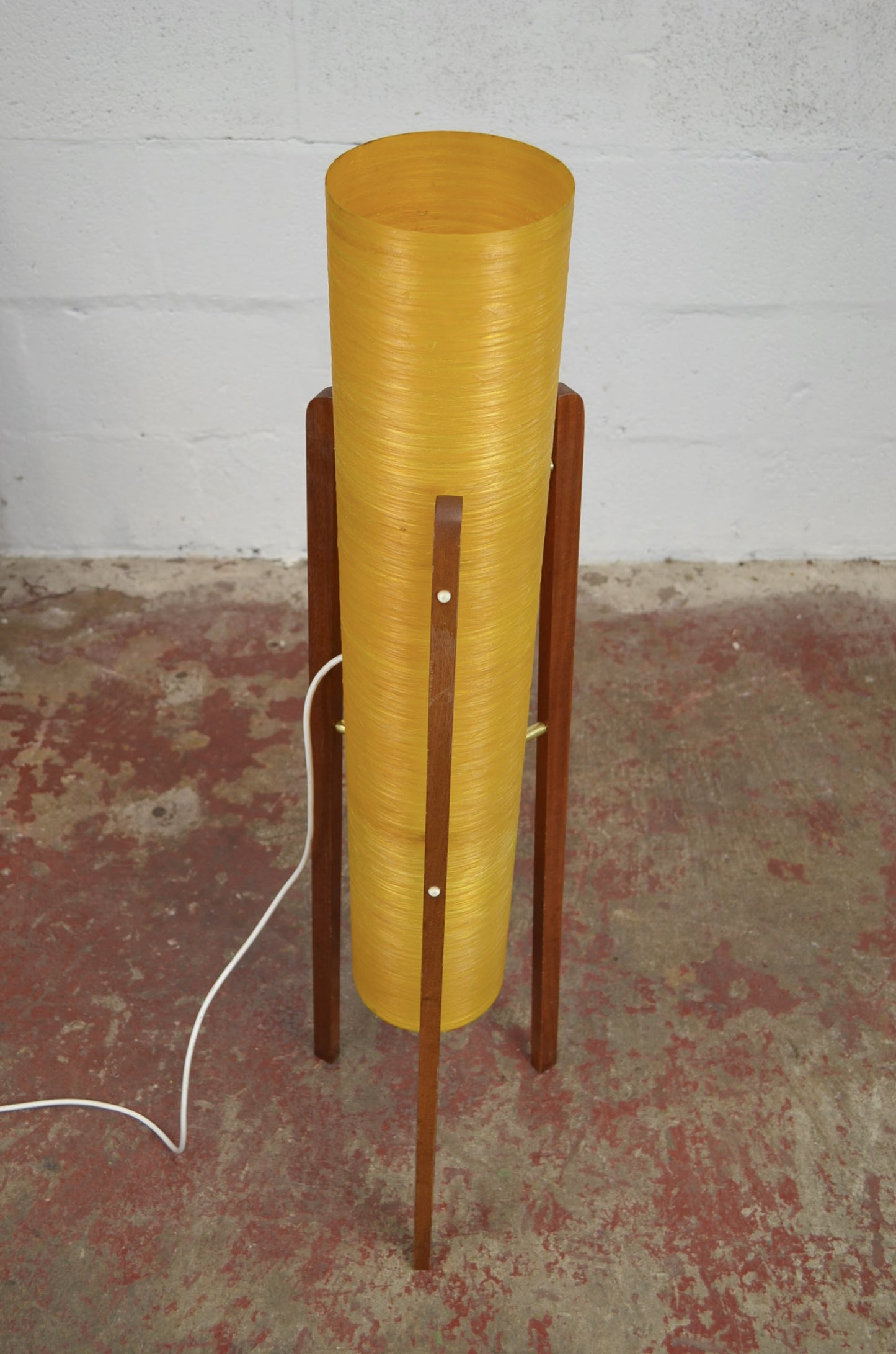 A Real Vintage Mid 20th Century 'Rocket' Tripod Floor Lamp