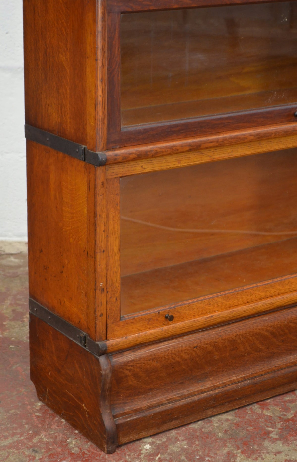 Antique Globe Wernicke Bookcase Three Shelves