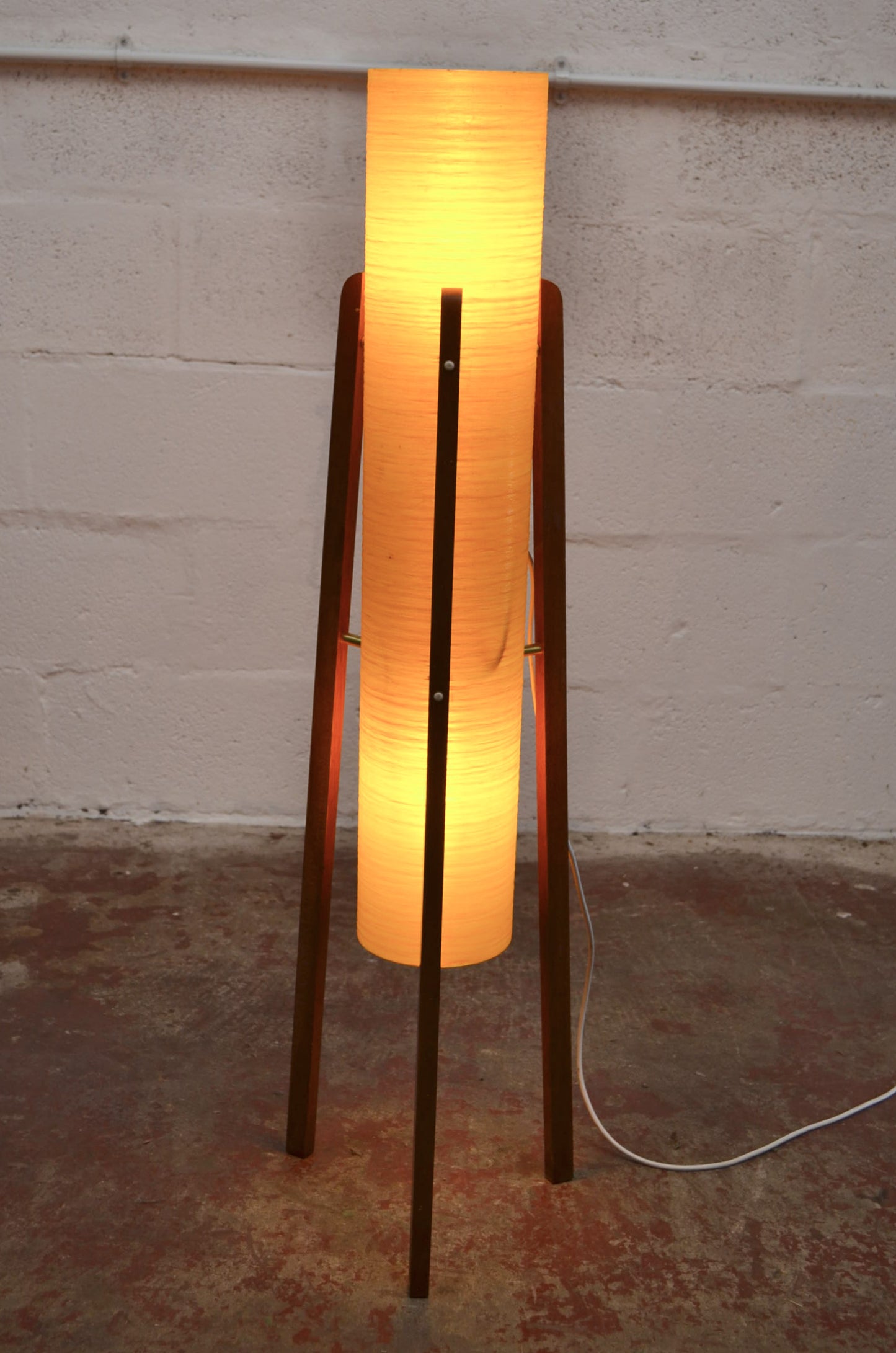 A Real Vintage Mid 20th Century 'Rocket' Tripod Floor Lamp