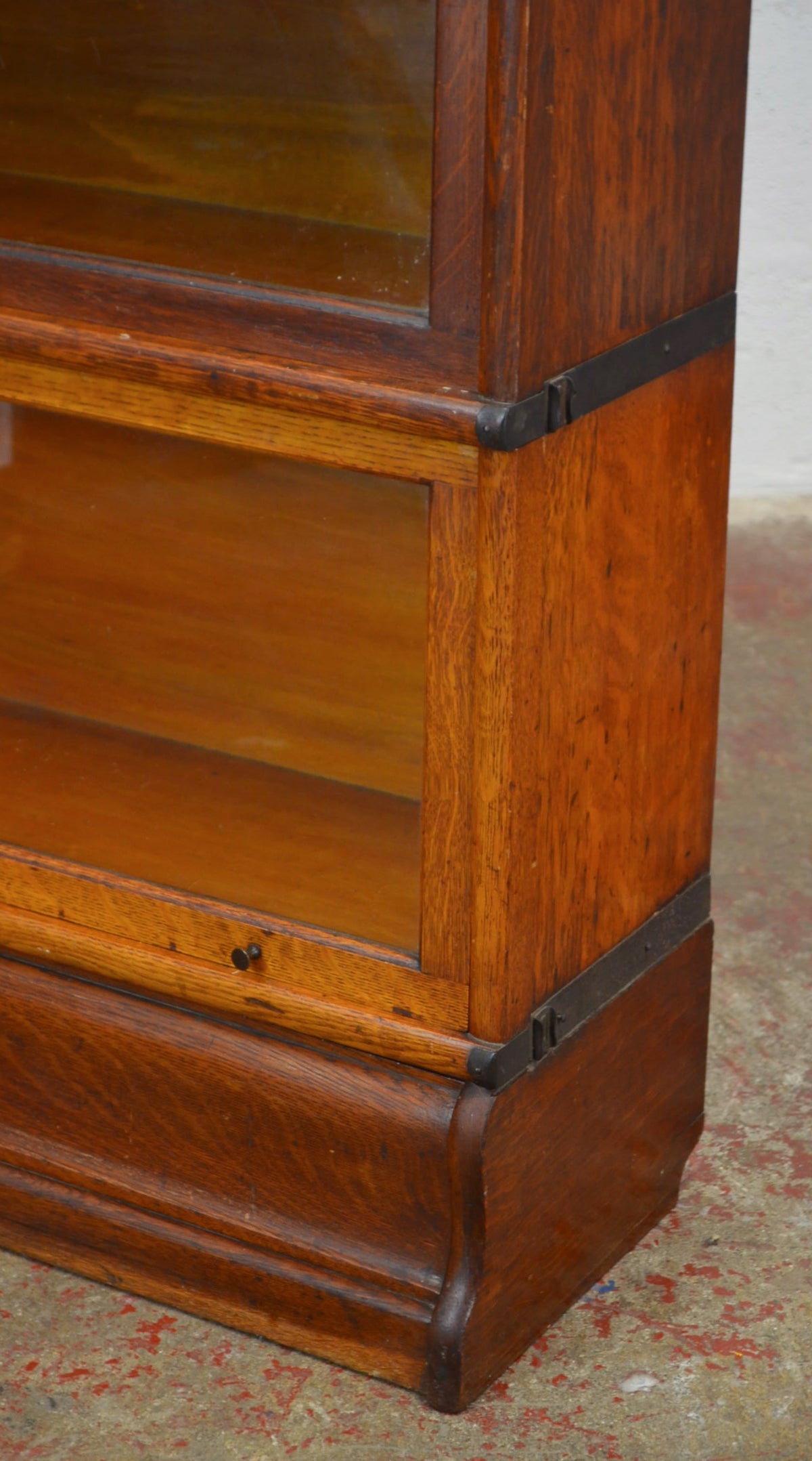 Antique Globe Wernicke Bookcase Three Shelves