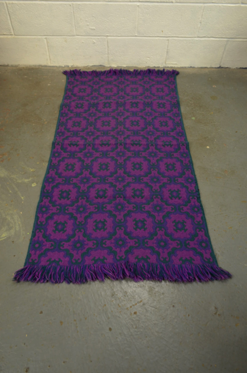 Vintage Pink & Purples Welsh Blanket