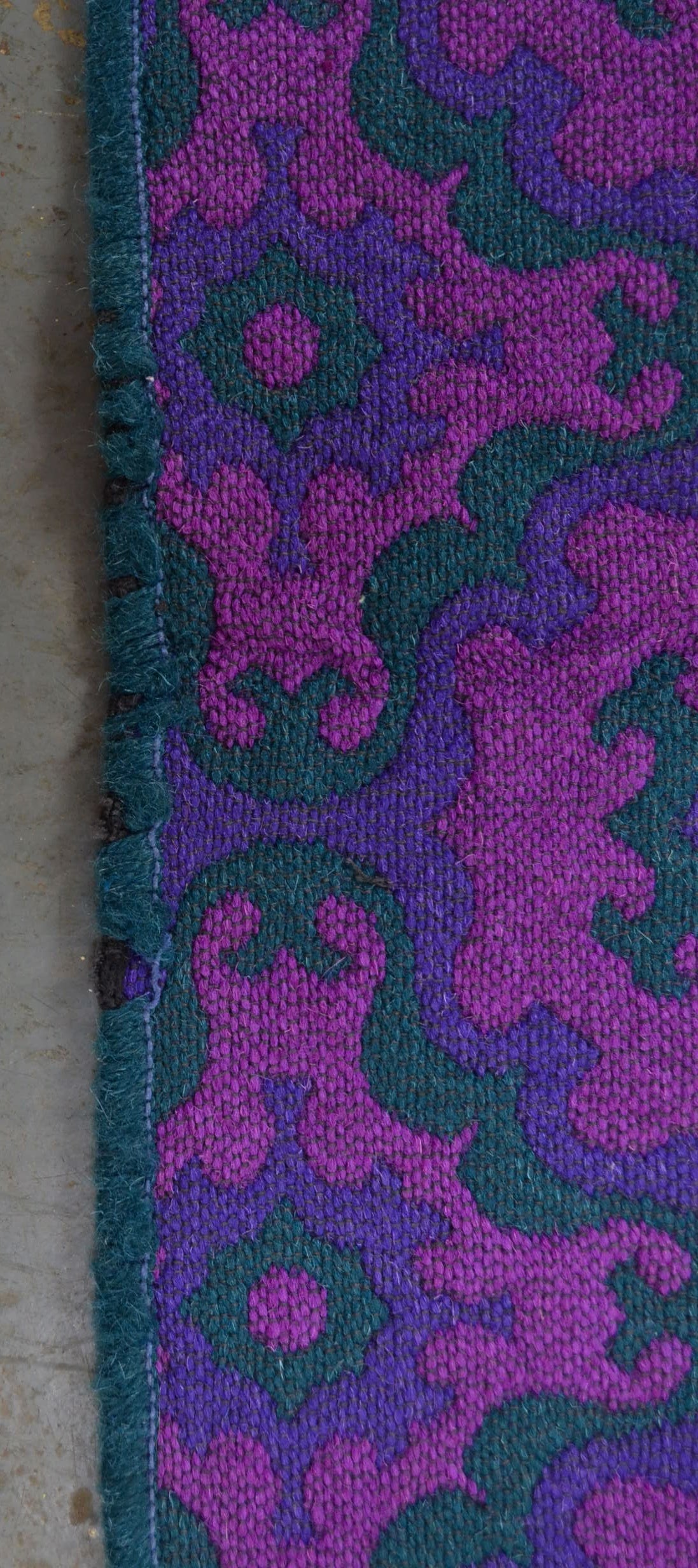 Vintage Pink & Purples Welsh Blanket