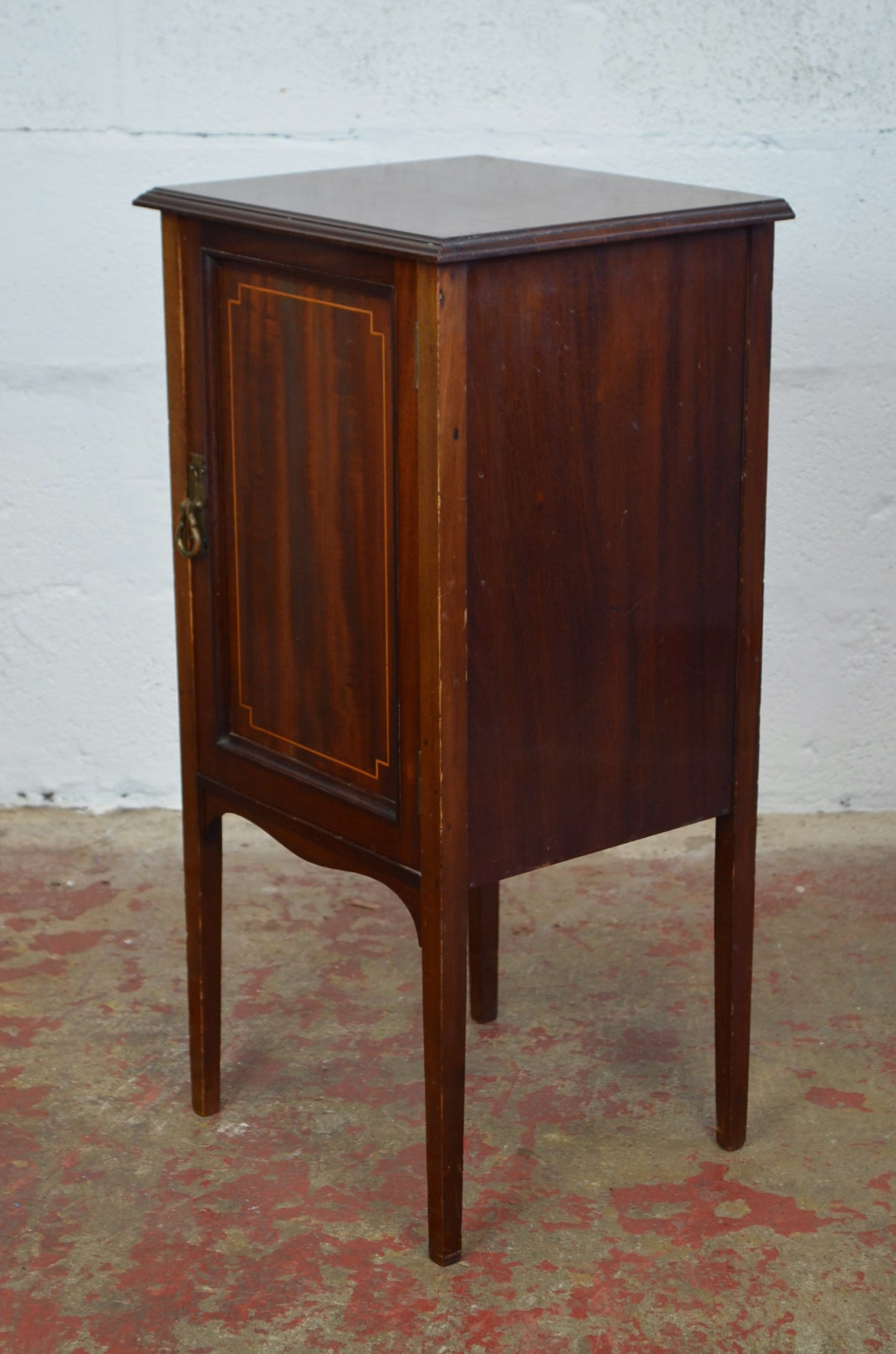 An Edwardian Mahogany Bedside Cabinet