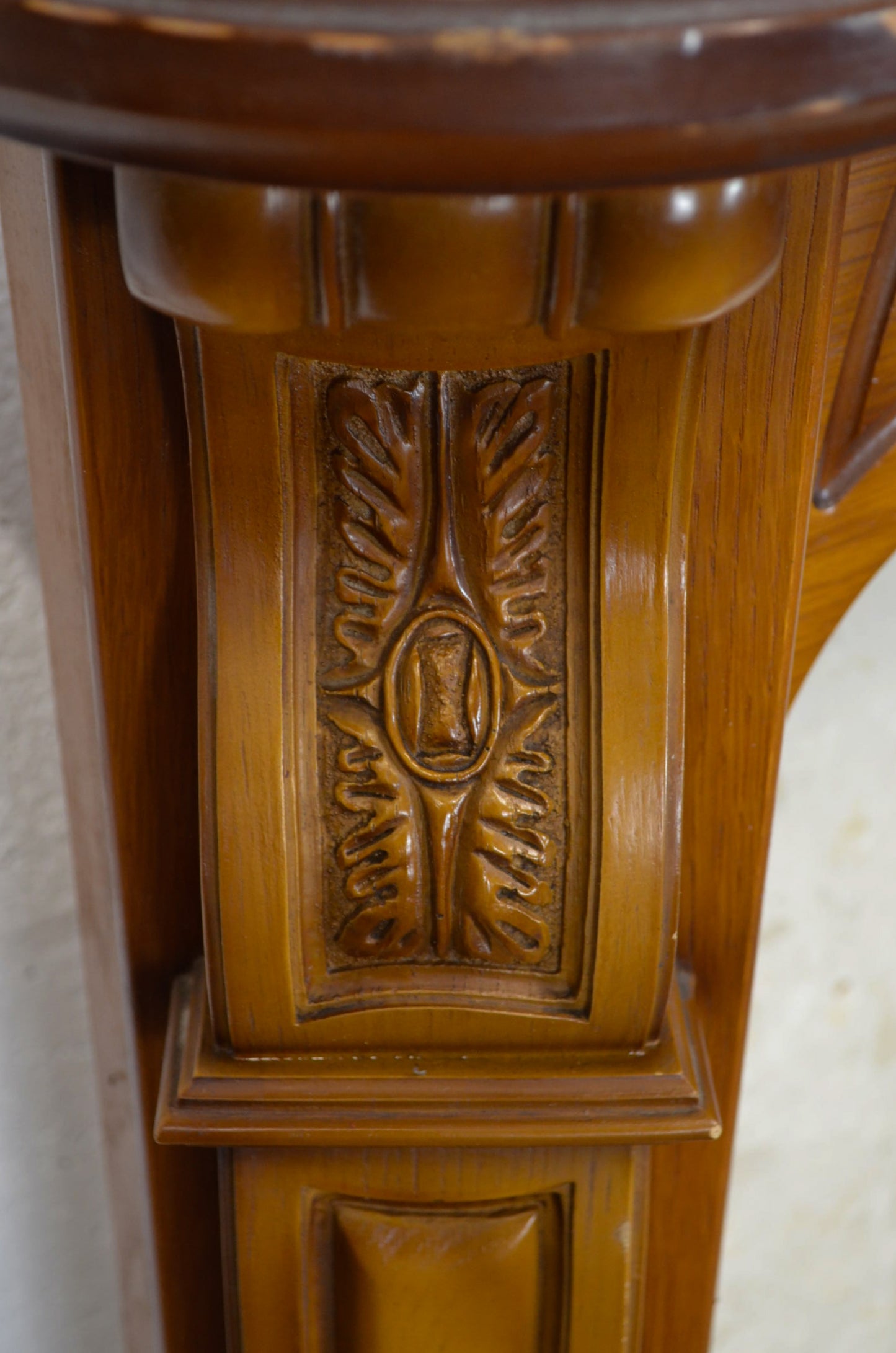 A 20th Century Antique Style Fireplace Mantel & Surround