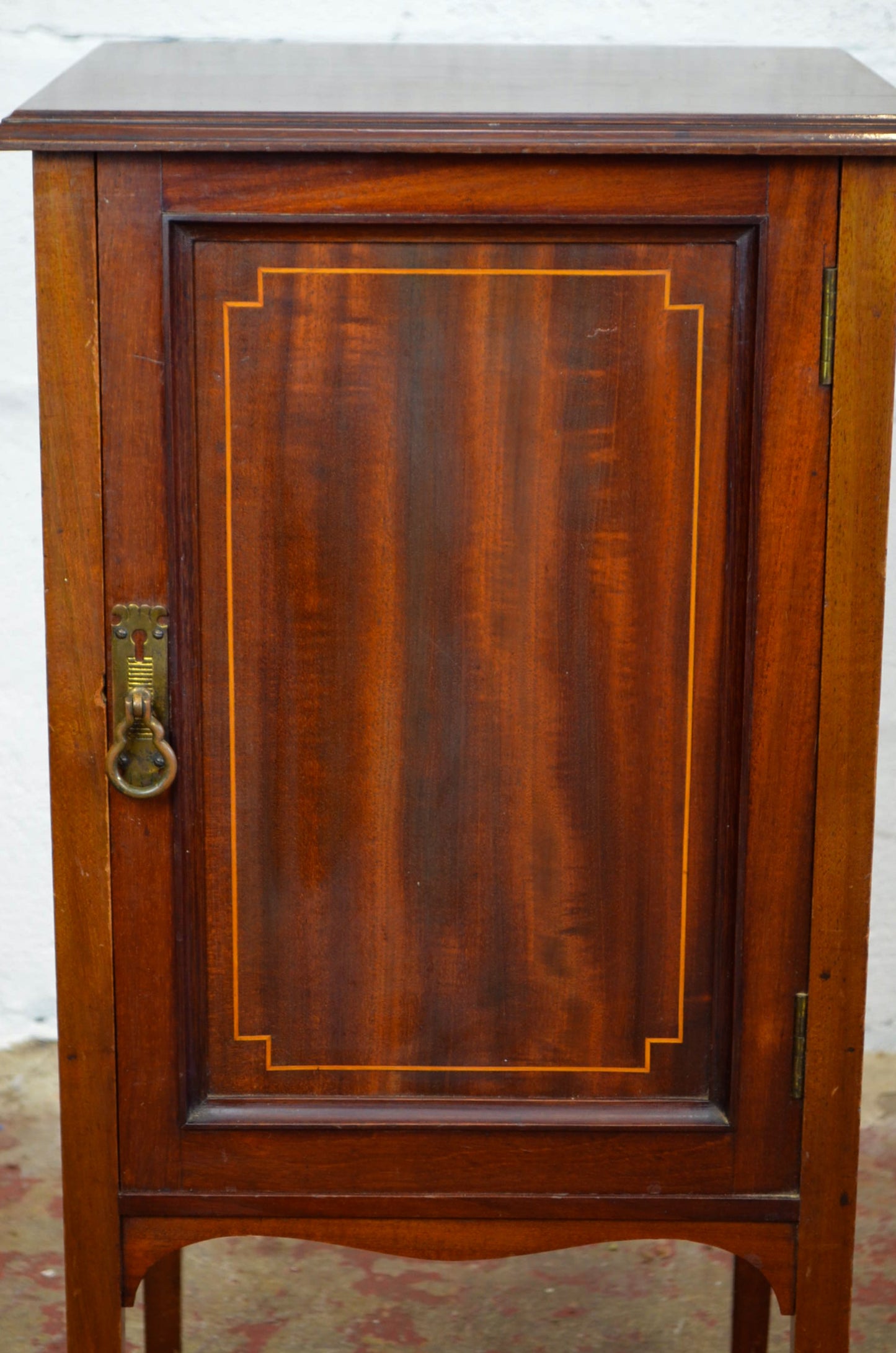 An Edwardian Mahogany Bedside Cabinet