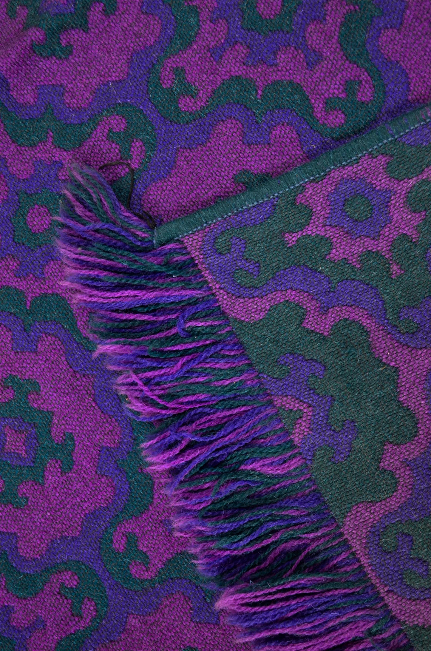 Vintage Pink & Purples Welsh Blanket