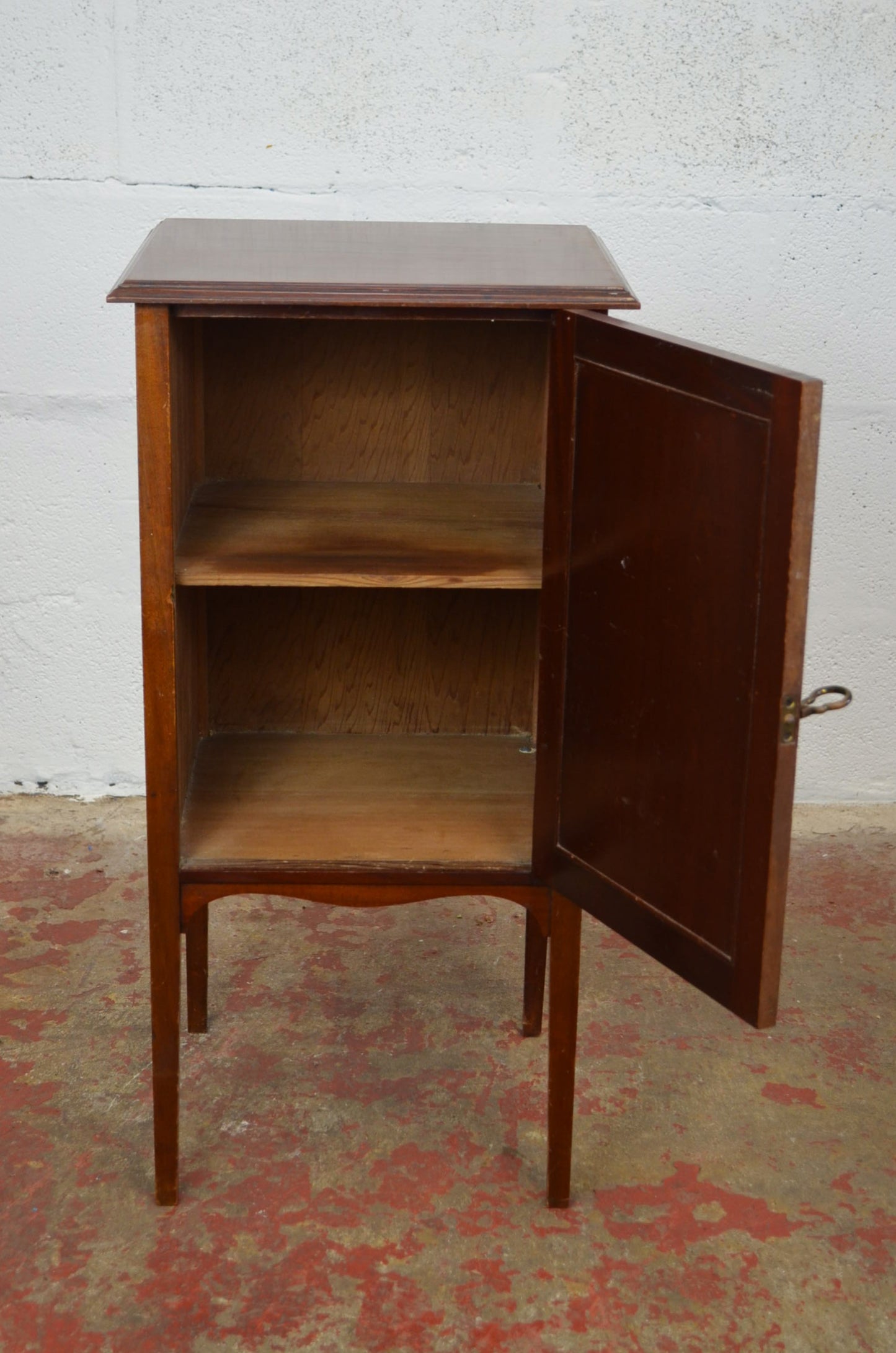 An Edwardian Mahogany Bedside Cabinet