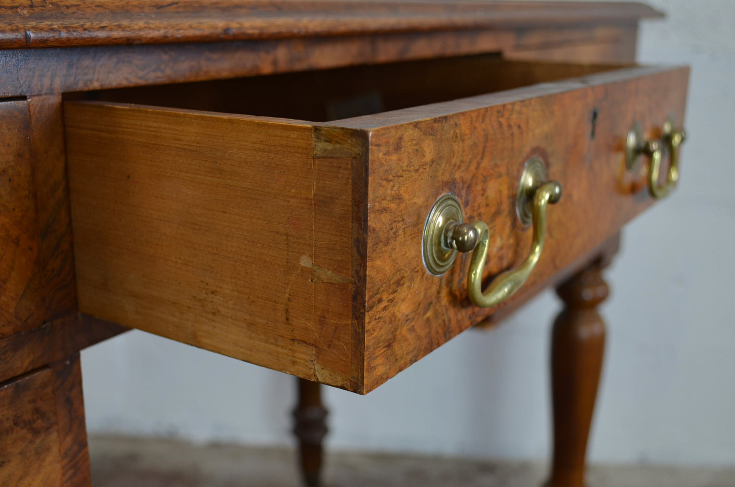 19th Century Walnut Kneehole Writing Table/Desk