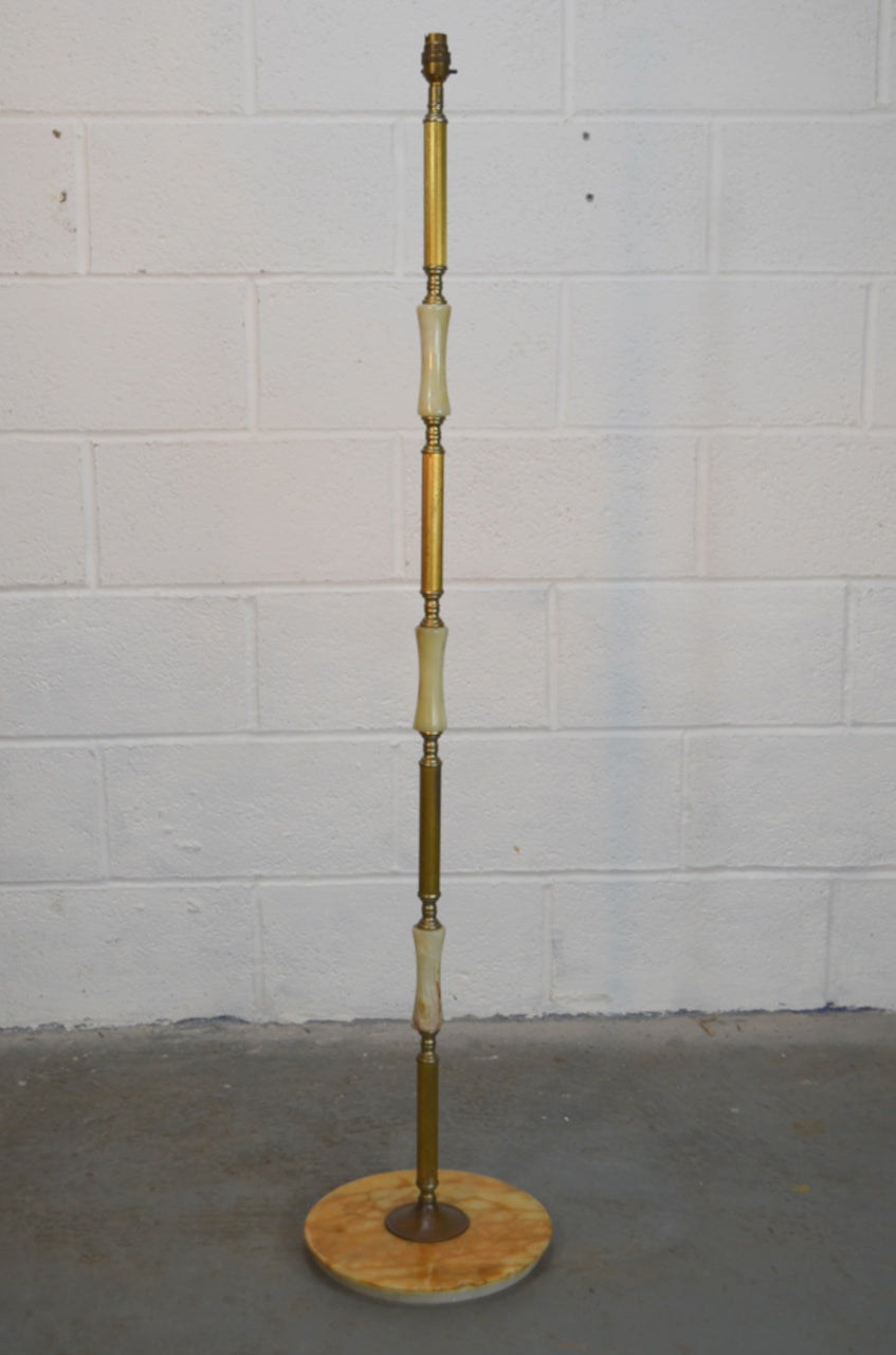 Antique Style Onyx Floor Lamp