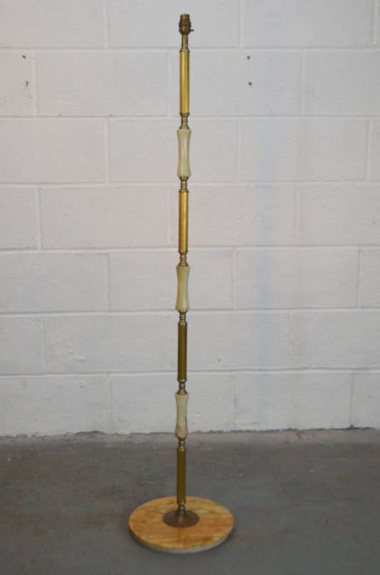 Antique Style Onyx Floor Lamp