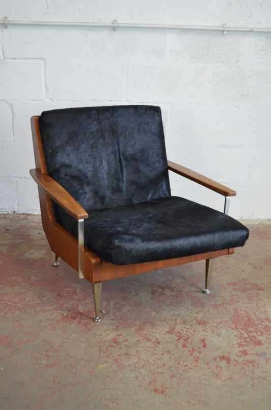 A Vintage Mid 20th Century Danish Easy Lounge Armchair