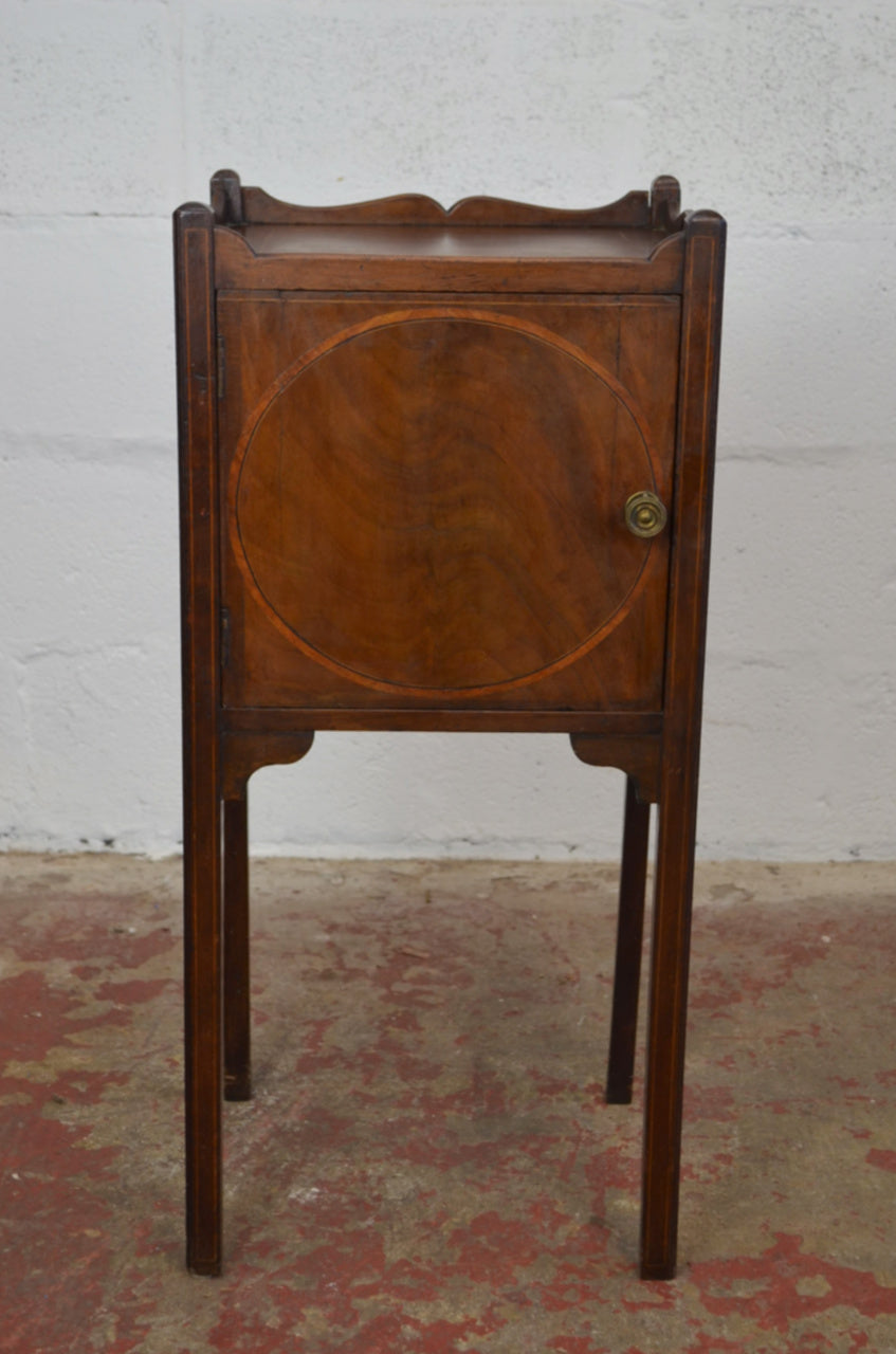 An Edwardian Mahogany Bedside Cabinet