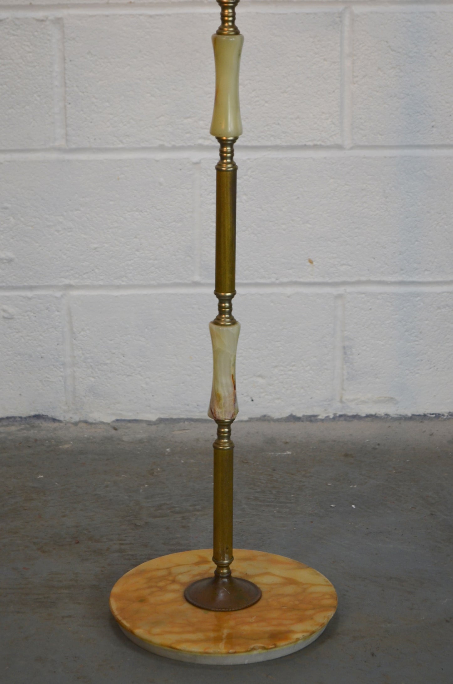 Antique Style Onyx Floor Lamp