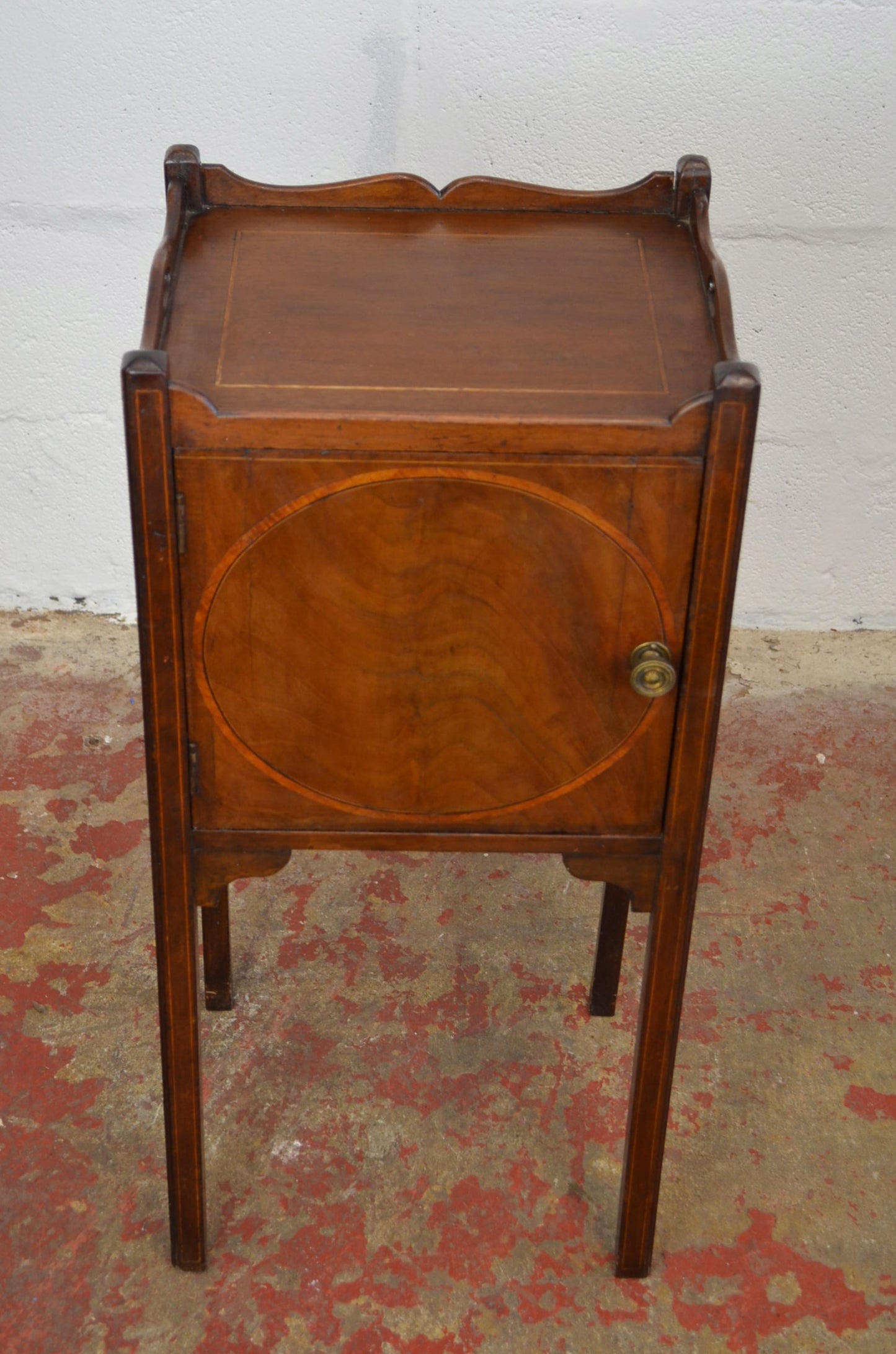 An Edwardian Mahogany Bedside Cabinet
